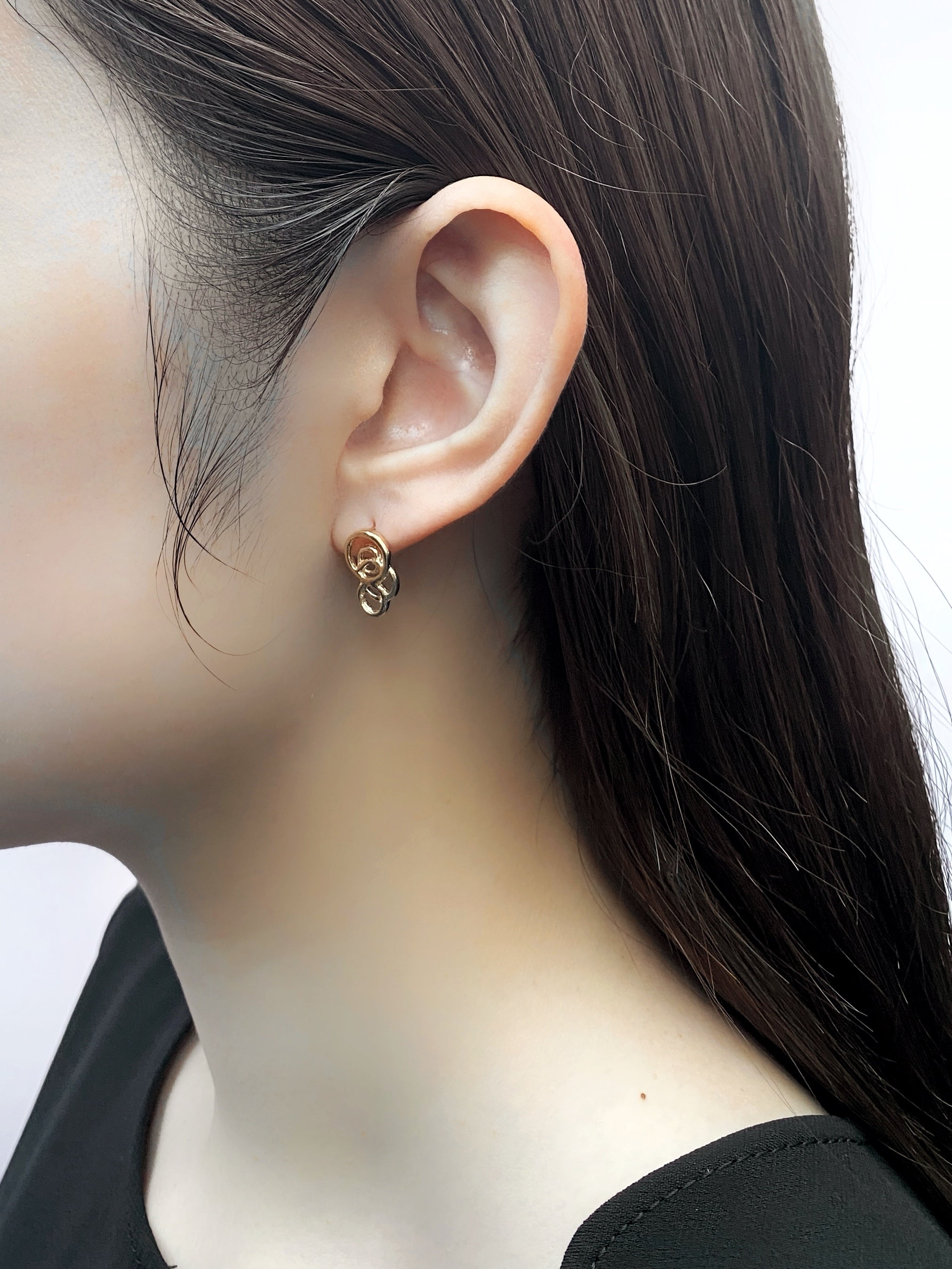 スパングル ピアス S/K10ピンクゴールド