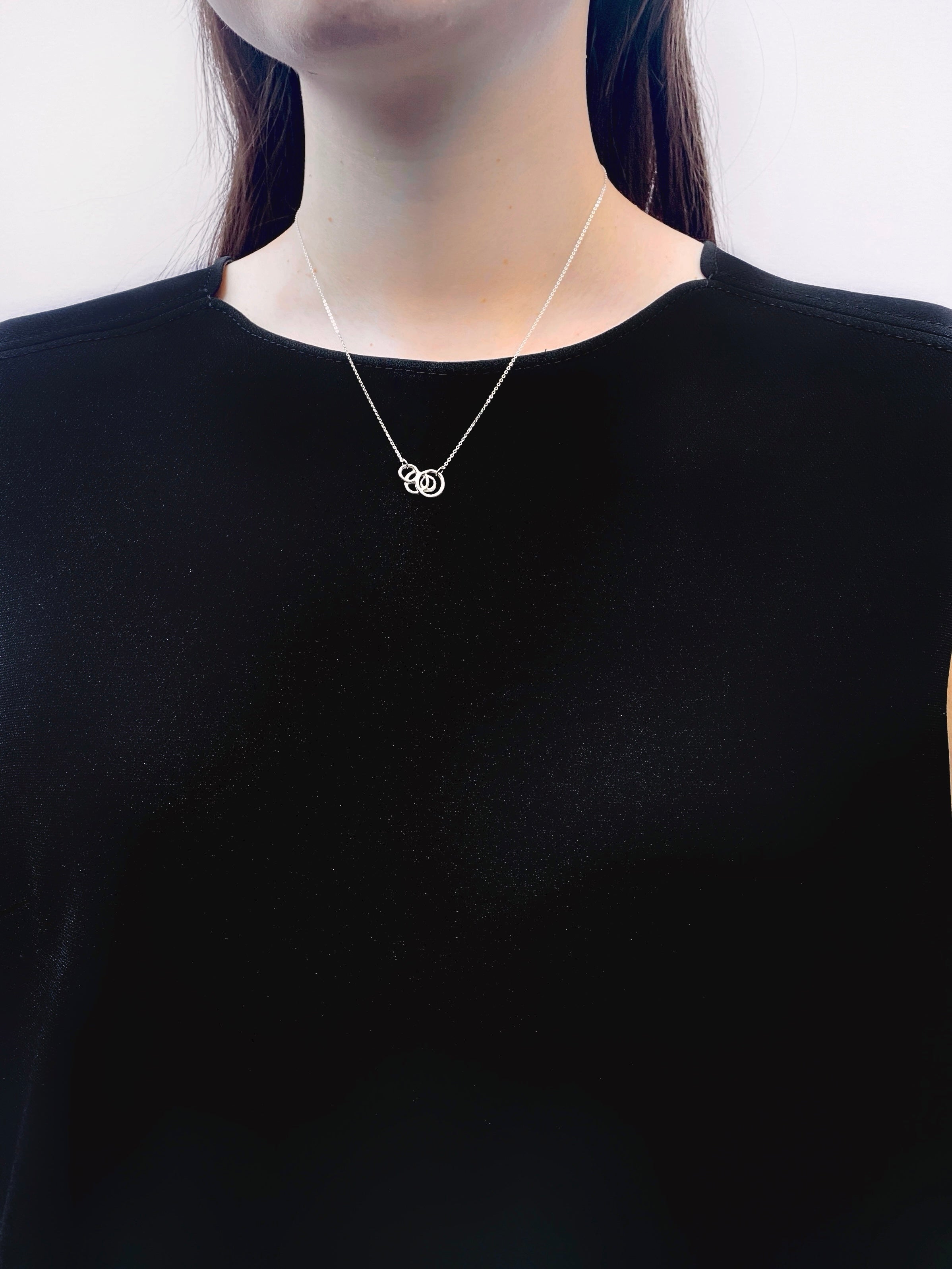 スパングル ネックレス S/シルバー