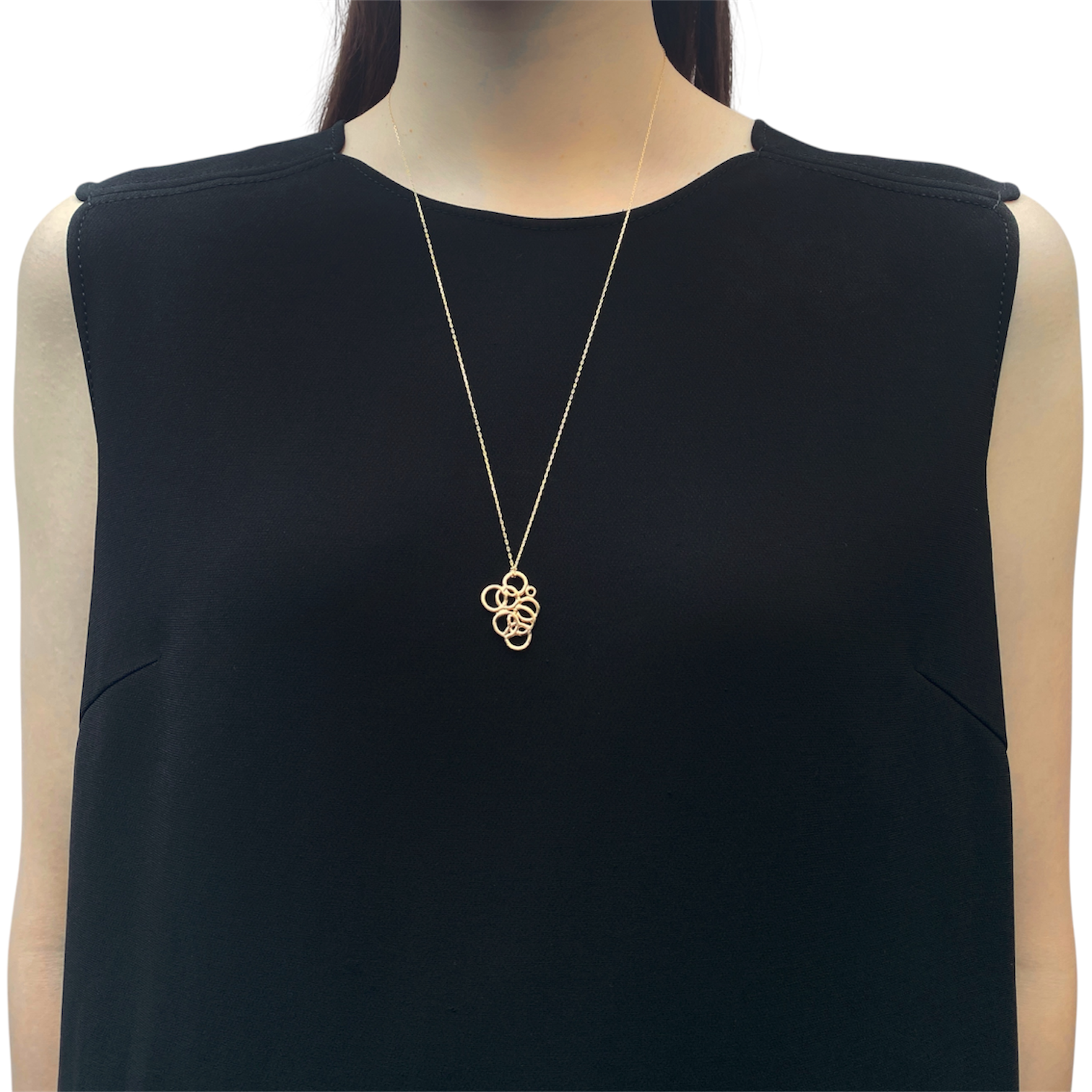 【受注生産】スパングル ネックレス L/K10ピンクゴールド