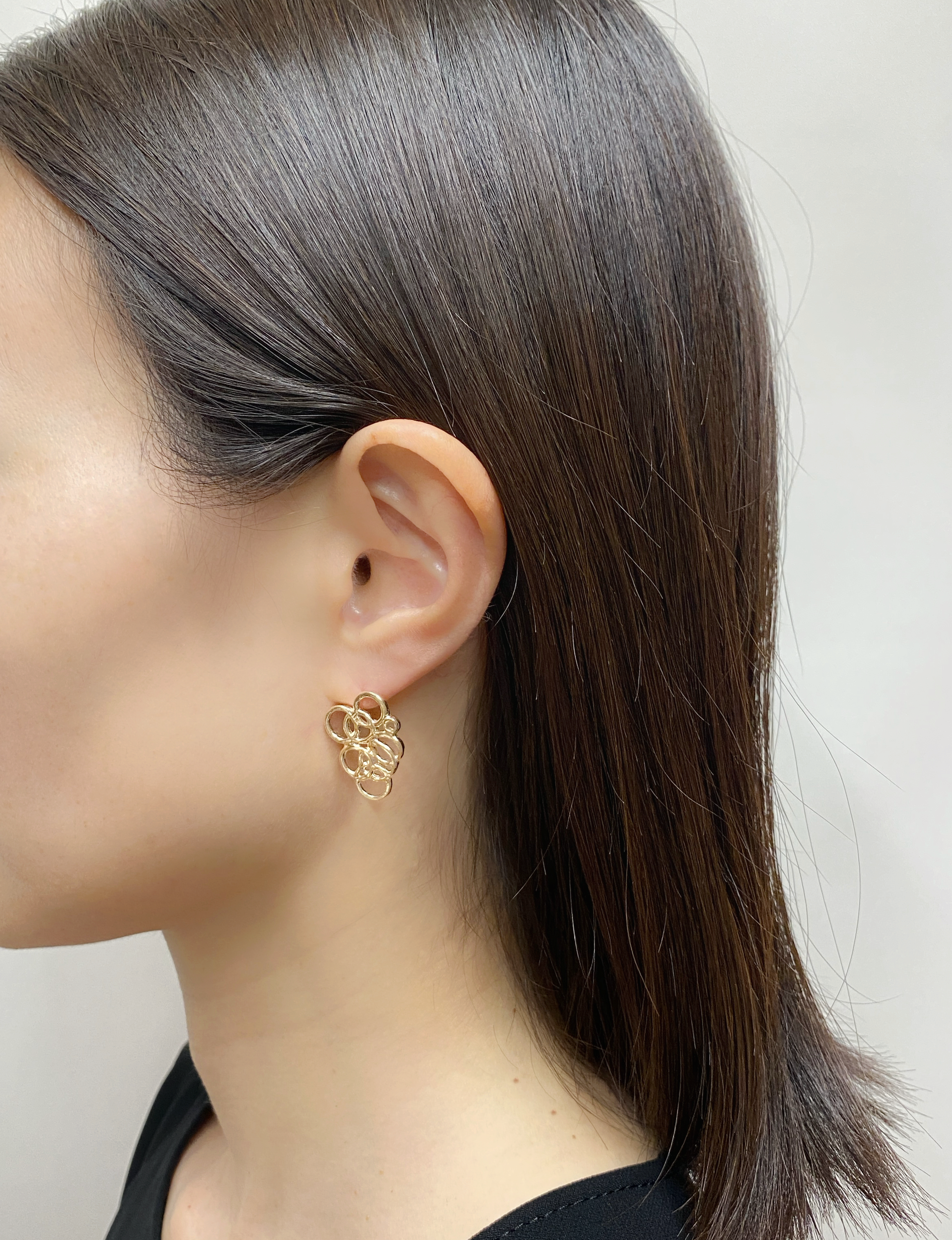 【受注生産】スパングル ピアス L/K10ピンクゴールド