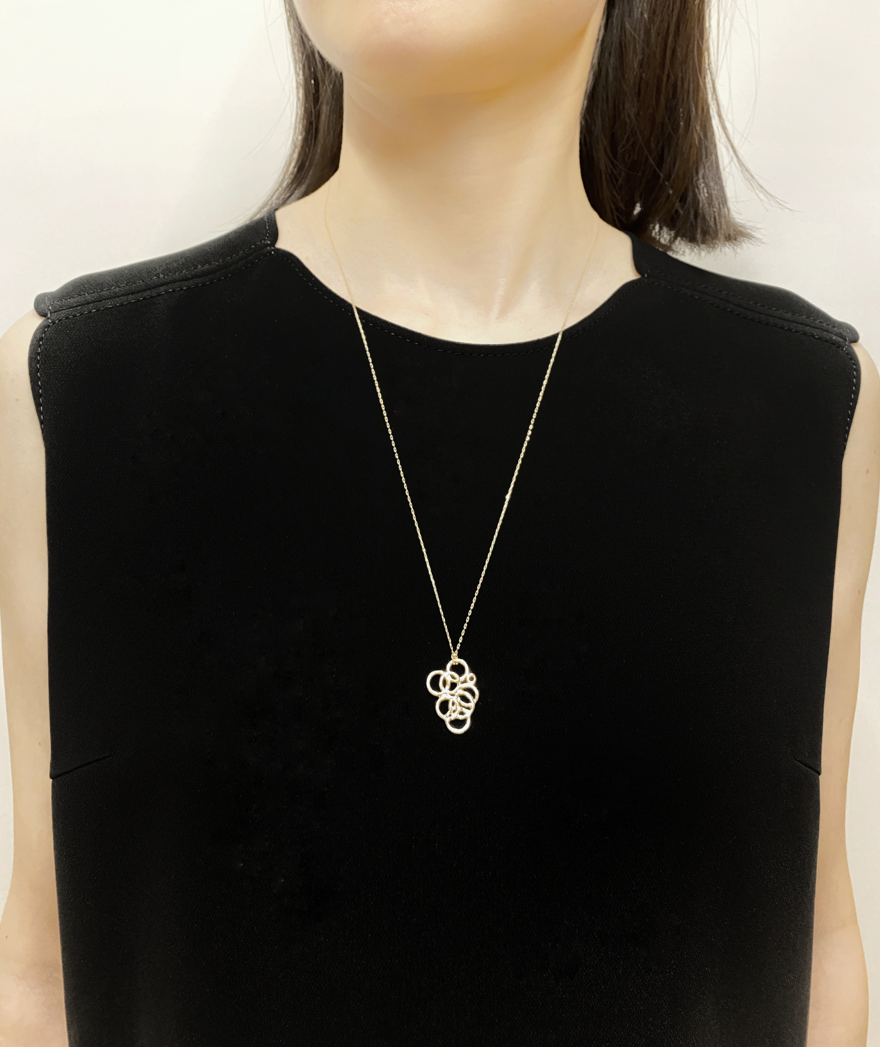 【受注生産】スパングル ネックレス L/K10ピンクゴールド