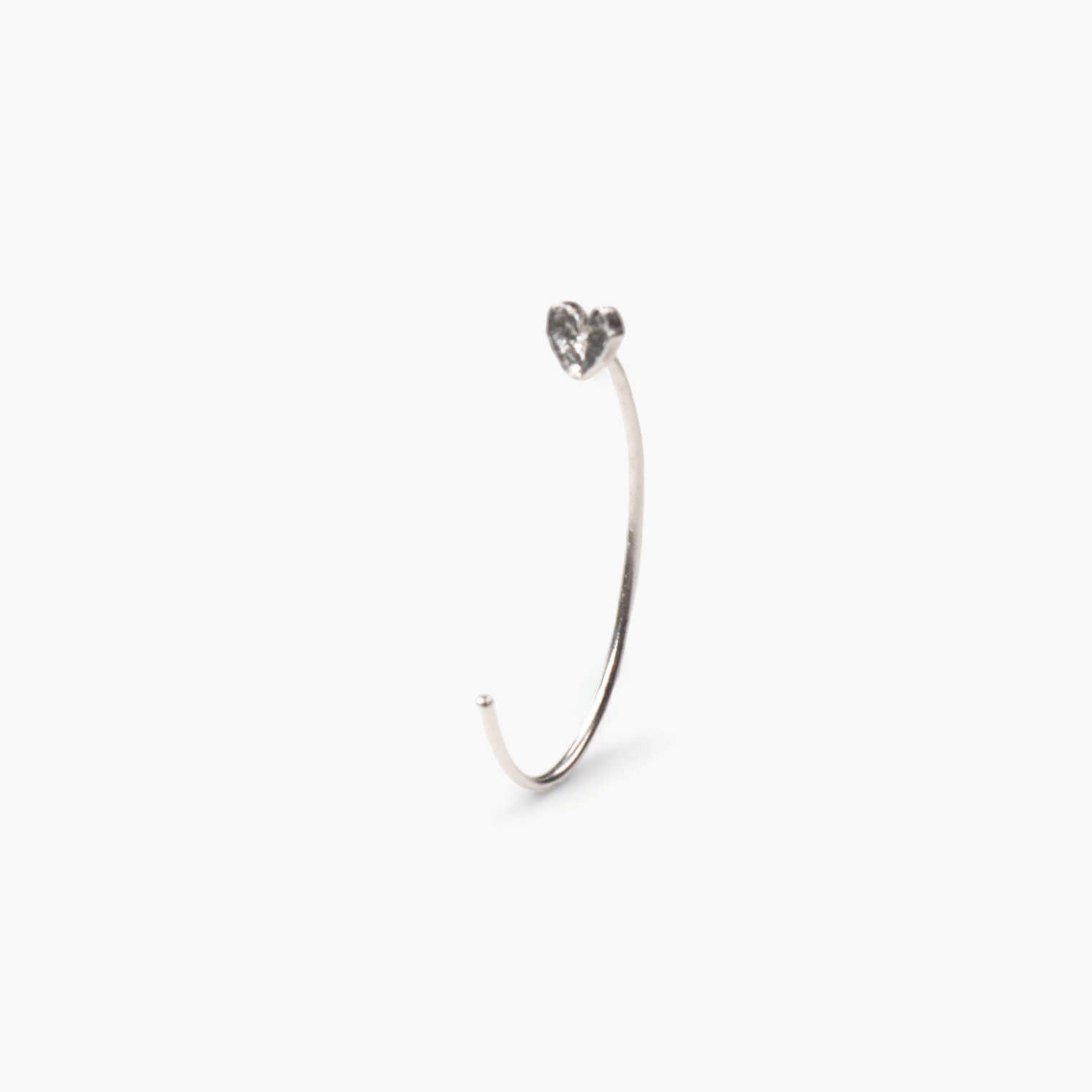 【ONLINE STORE限定】illminate me フープピアス ハート/シルバー(片耳)