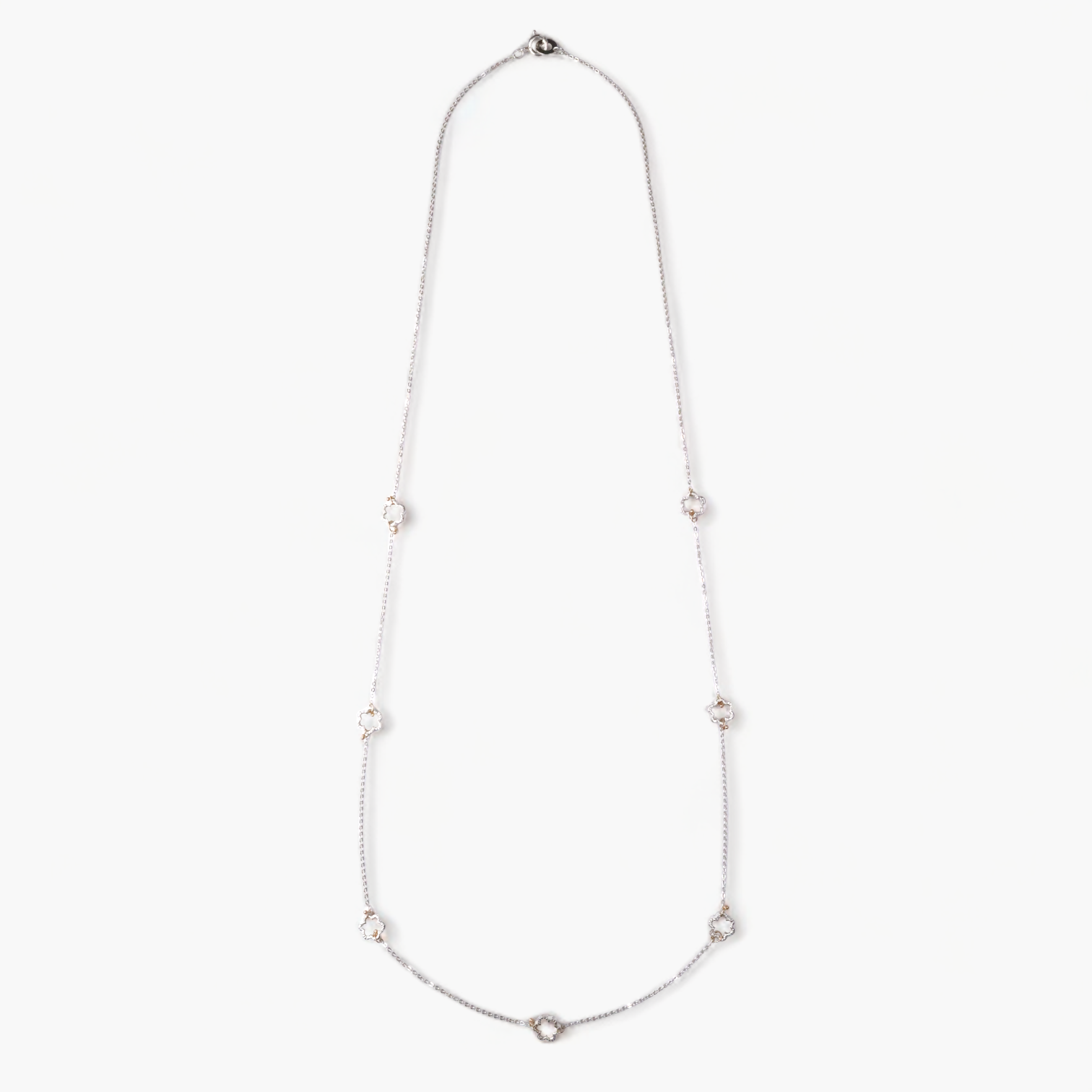 ミニ ミモザ ネックレス60/シルバー