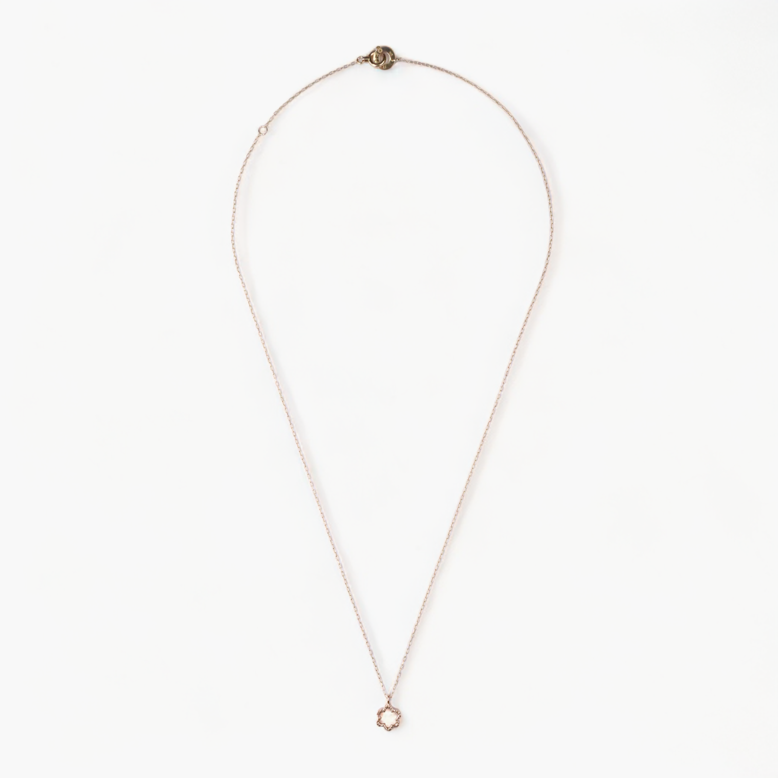 ミニ ミモザ ネックレス/K10ピンクゴールド