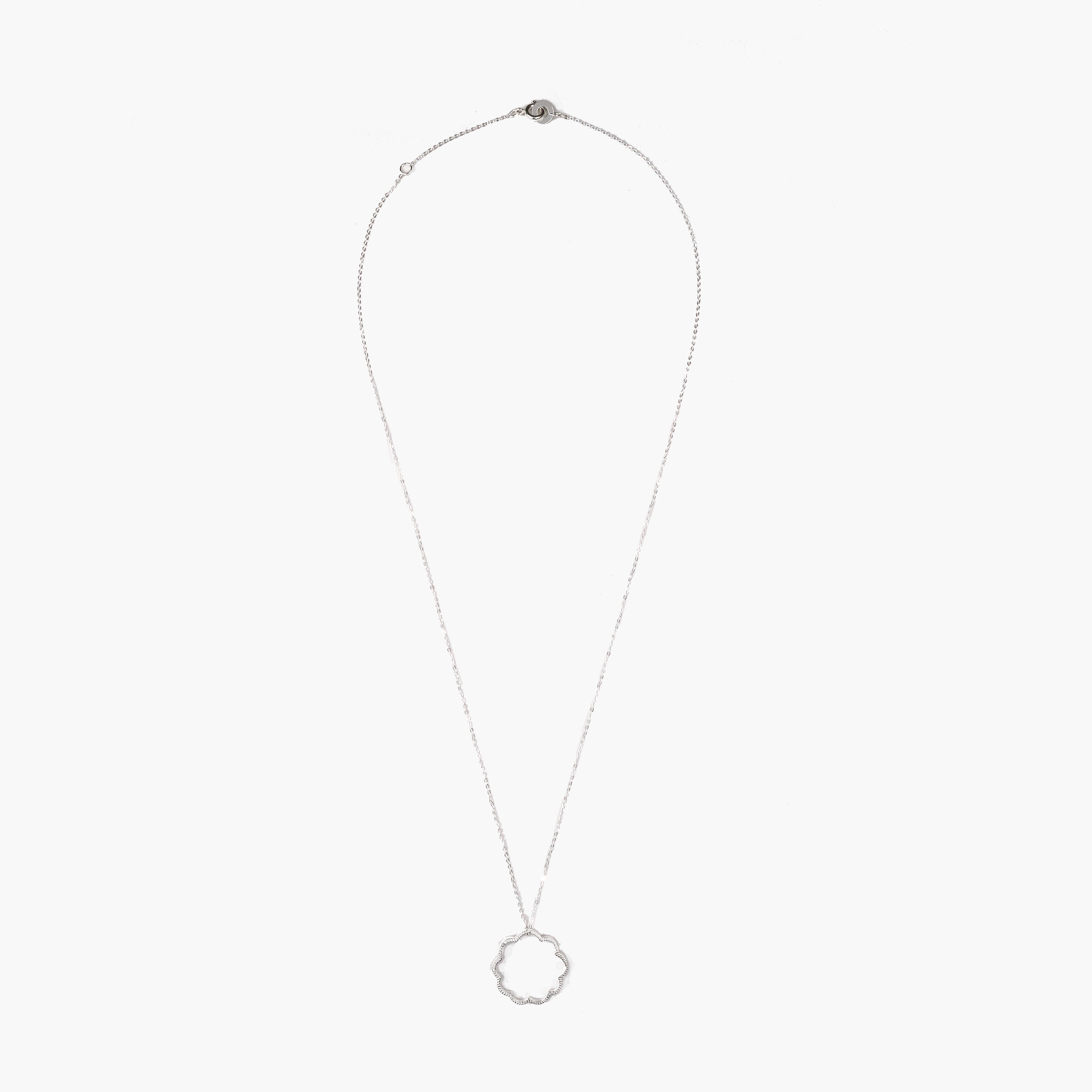 ミモザ ネックレス M/シルバー