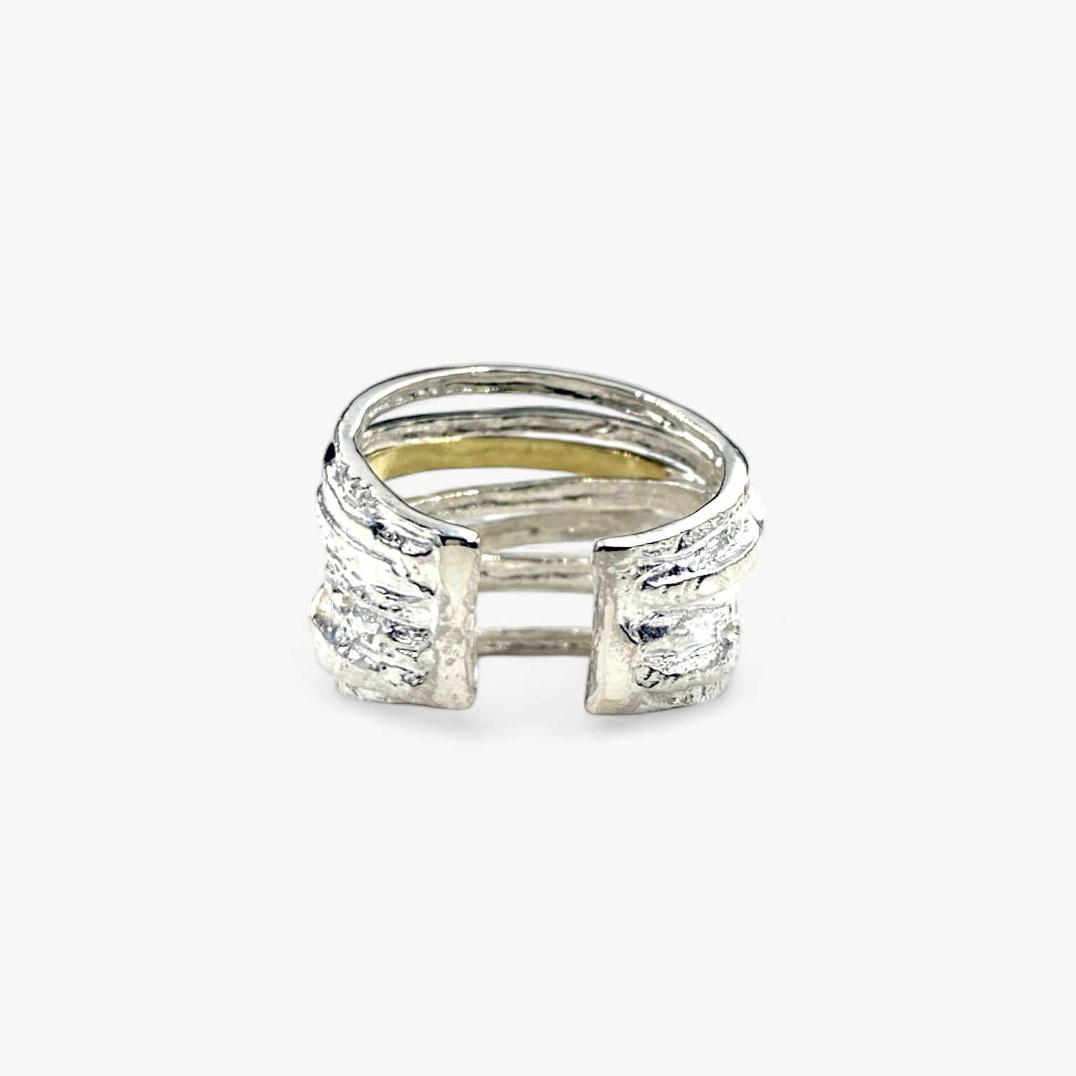 helix ring/silver