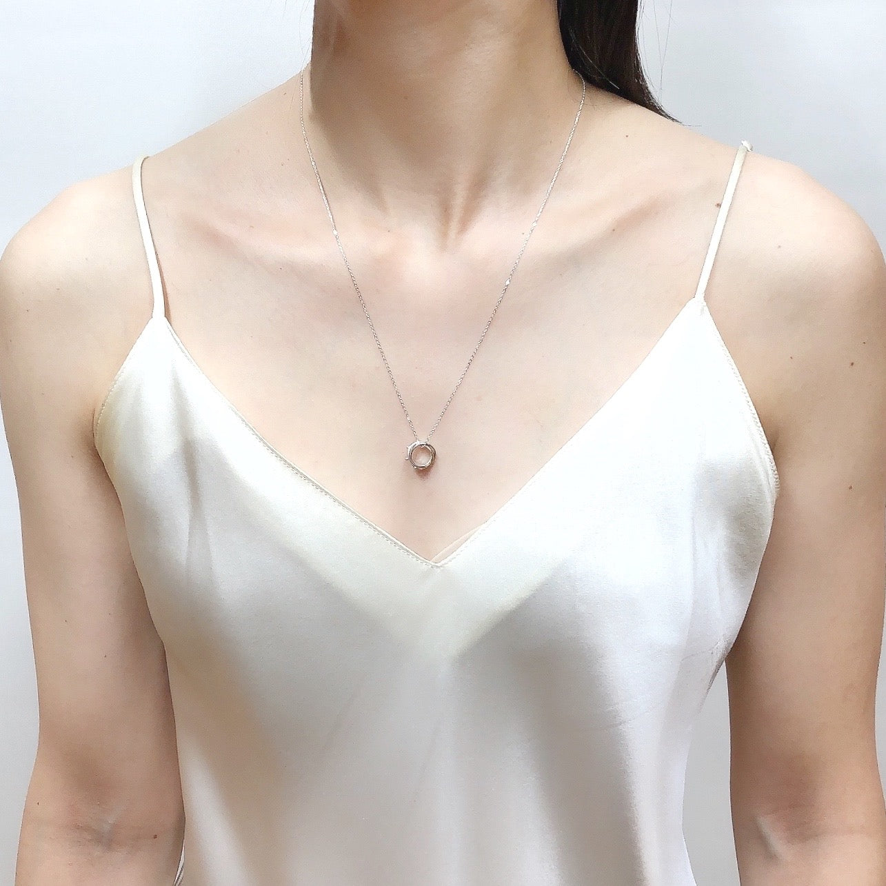 ドット ネックレス/シルバー