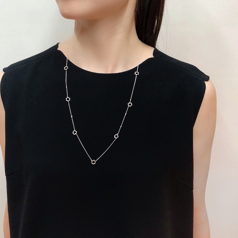 ミニ ミモザ ネックレス60/シルバー