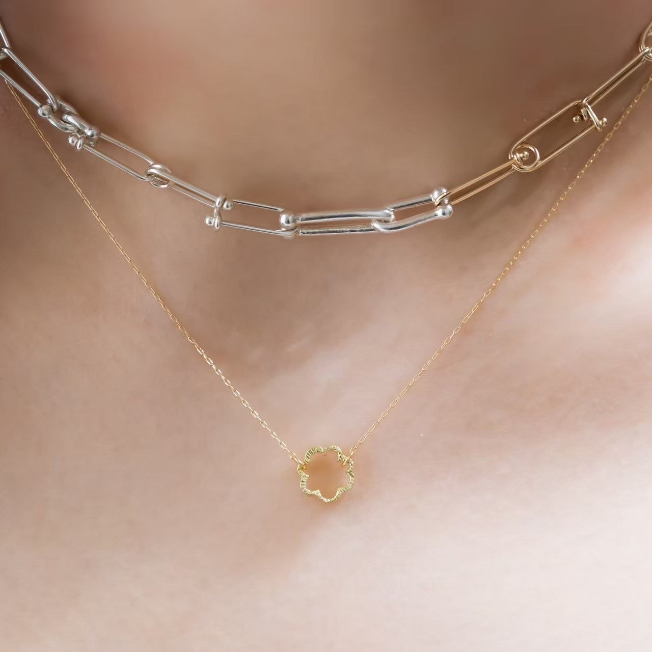 ミモザ ネックレス/K18イエローゴールド