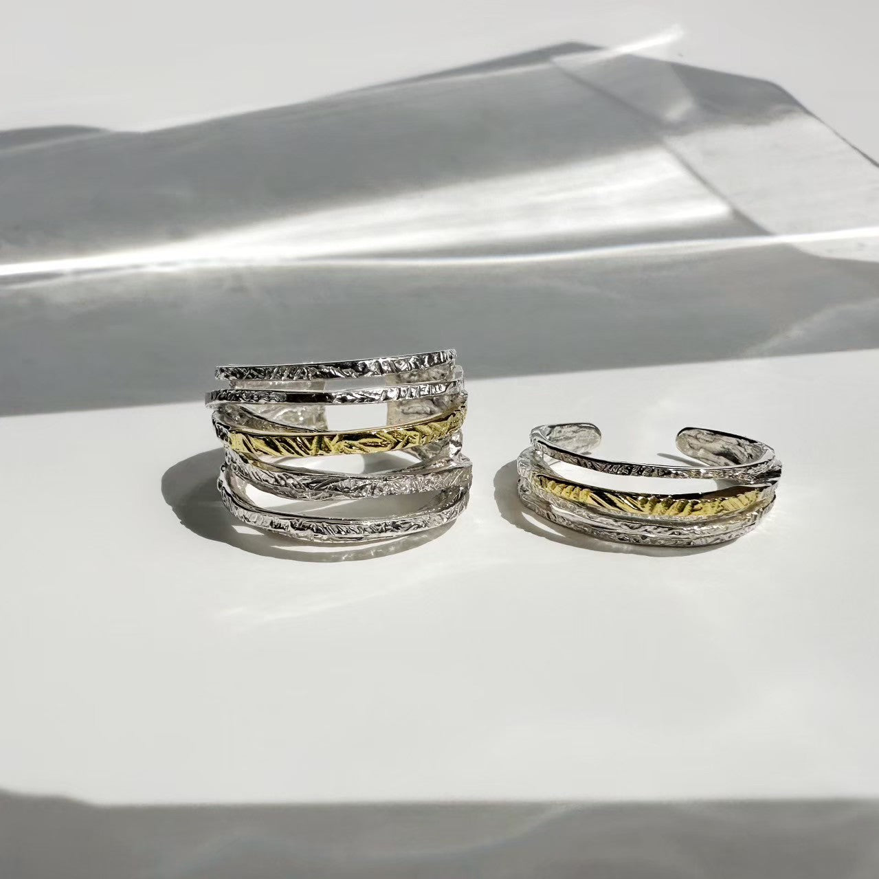 helix ring/silver