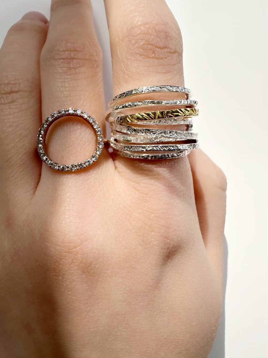 helix ring/silver