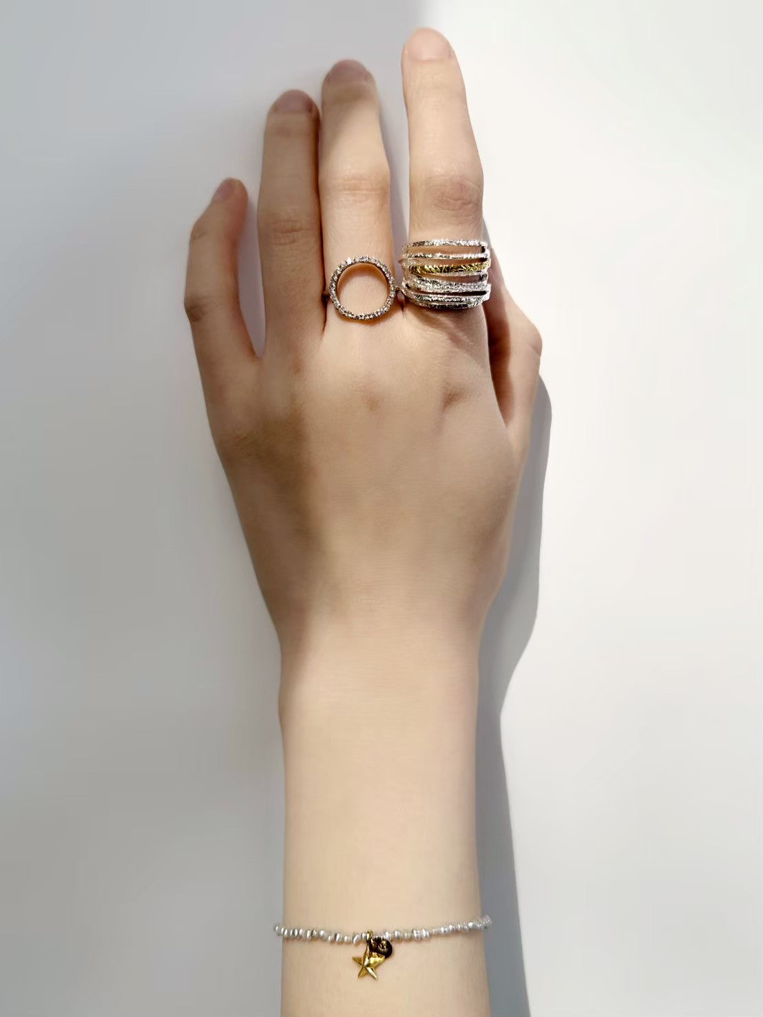 helix ring/silver