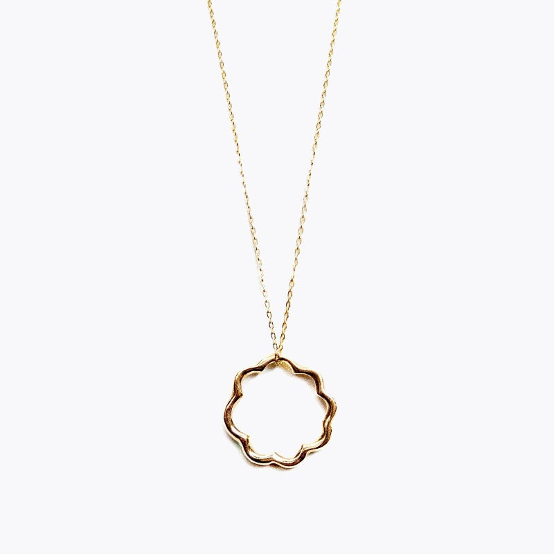 Mimosa necklace/K10 pink gold