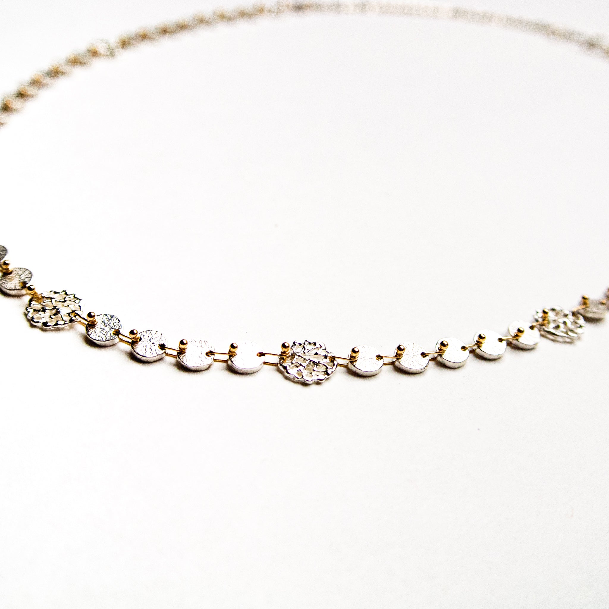 アリウムのステーションタイプのシルバーネックレス