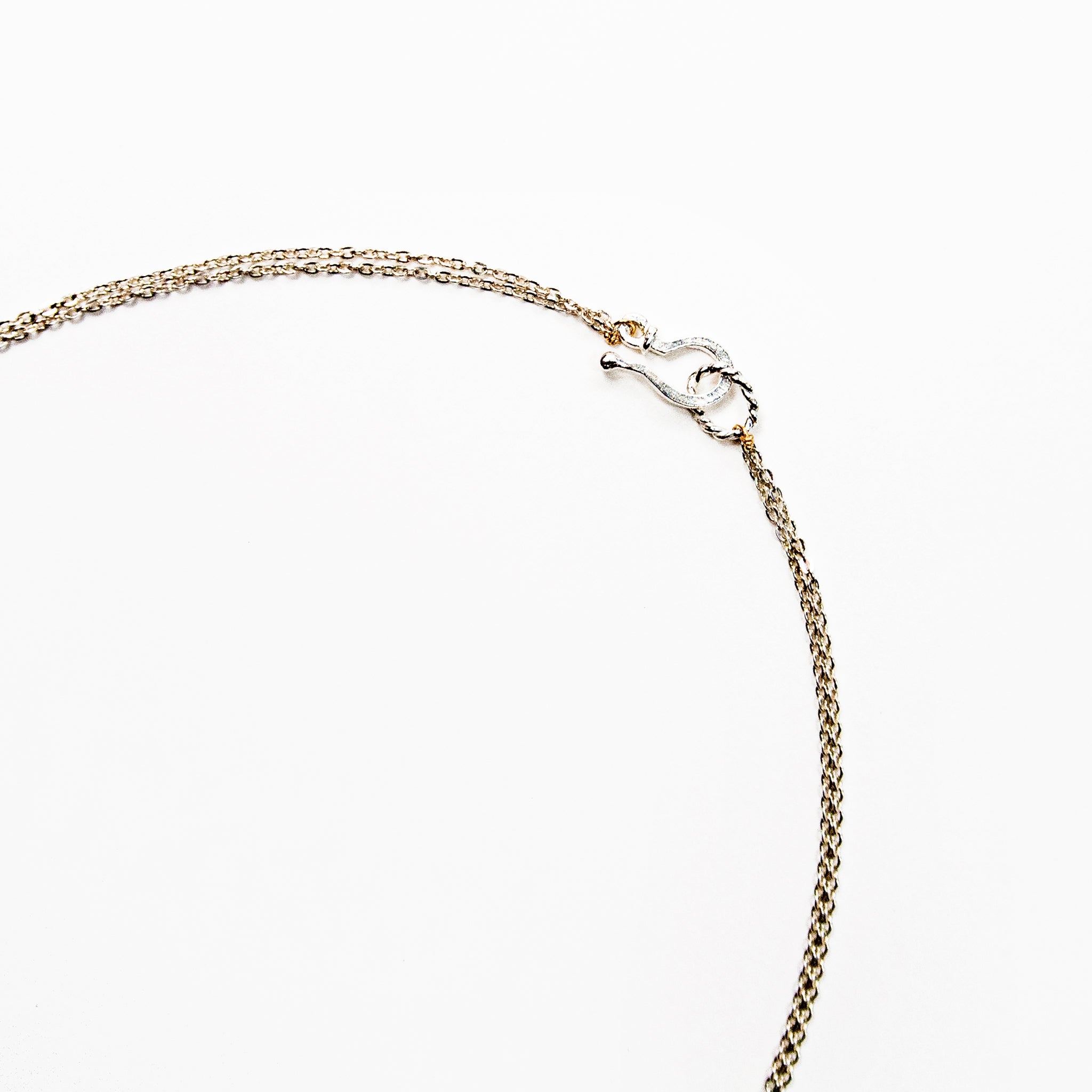 アリウムのステーションタイプのシルバーネックレス