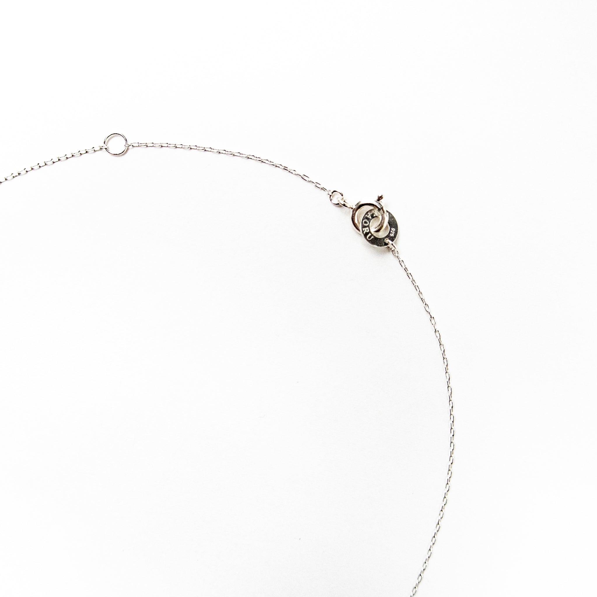 ミモザのワントップのシルバーネックレス