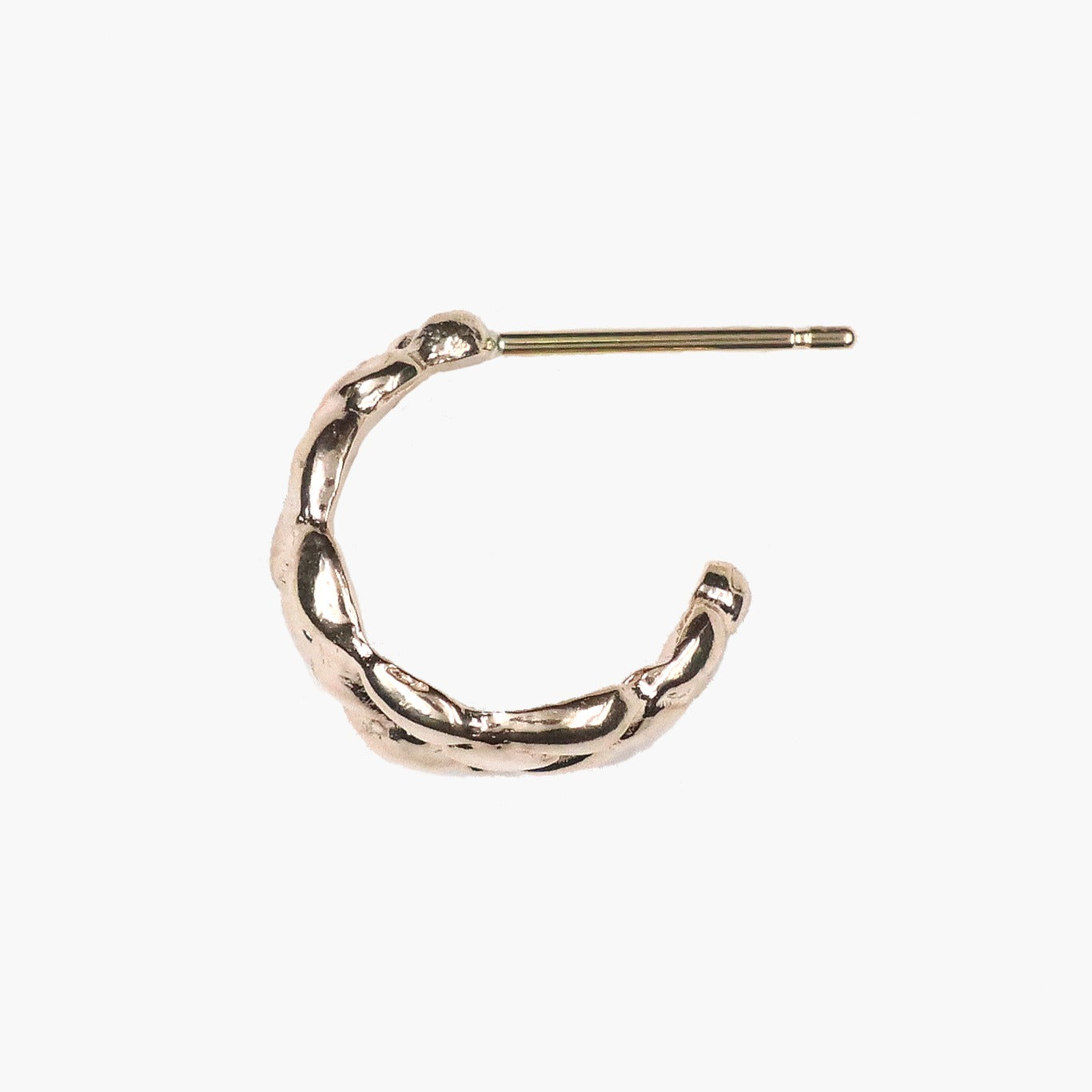 【受注生産】クロッシング ピアス M/K10ピンクゴールド