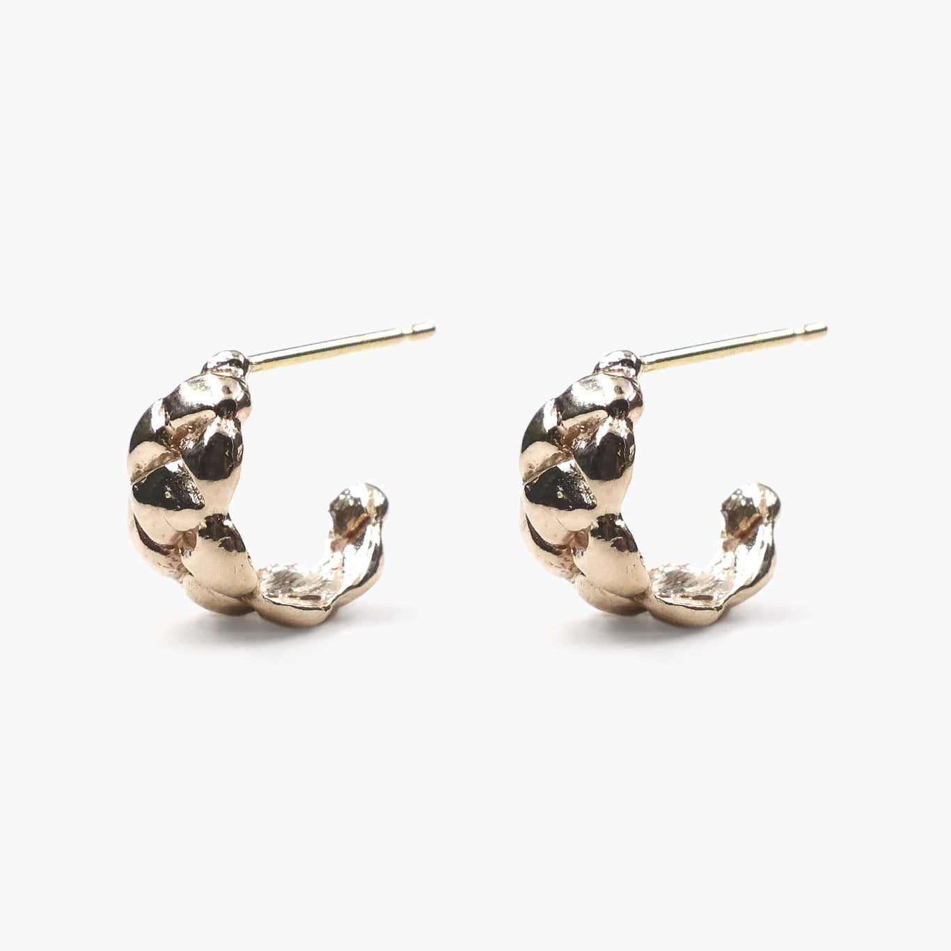 Crossing earrings S/K10 pink gold