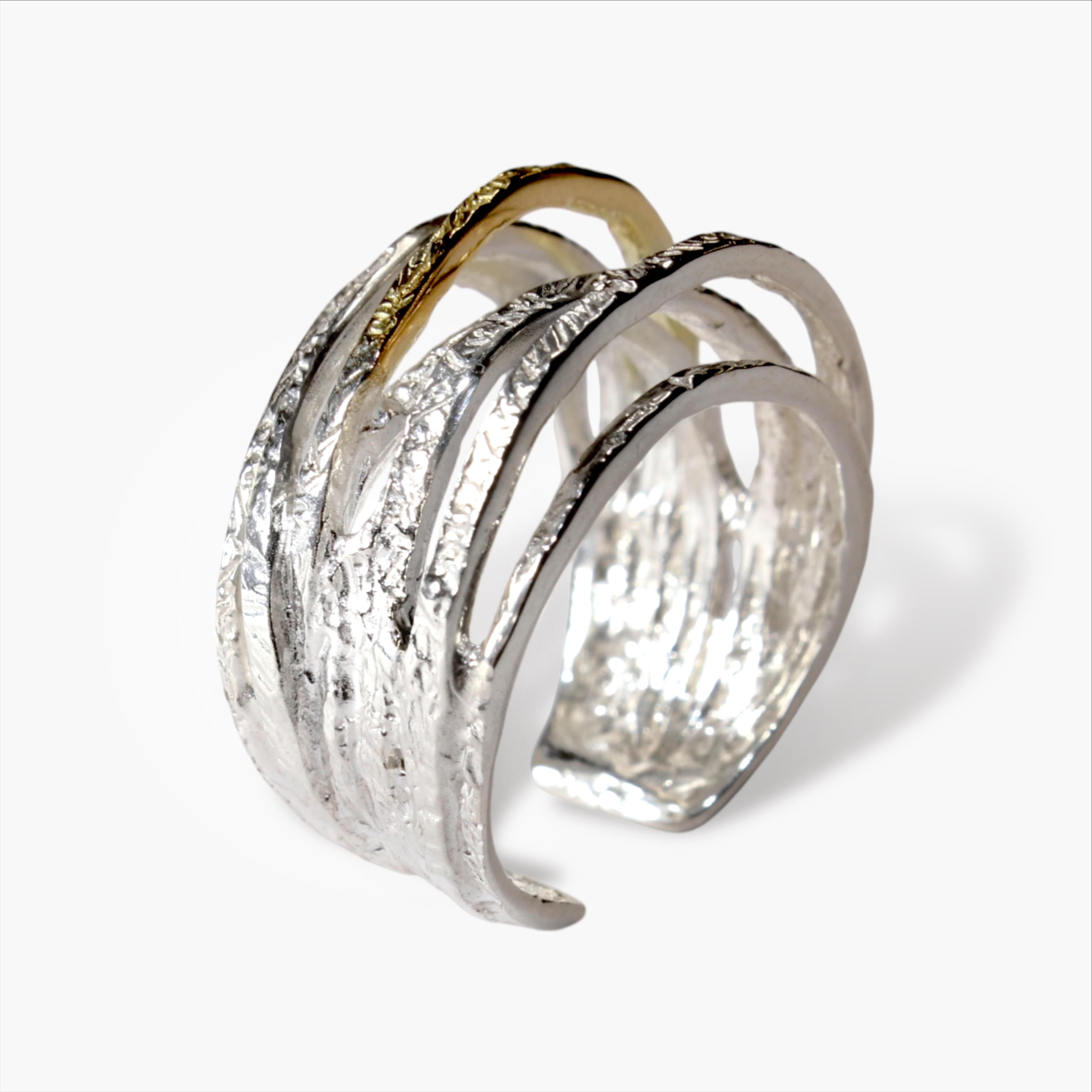 helix ring/silver