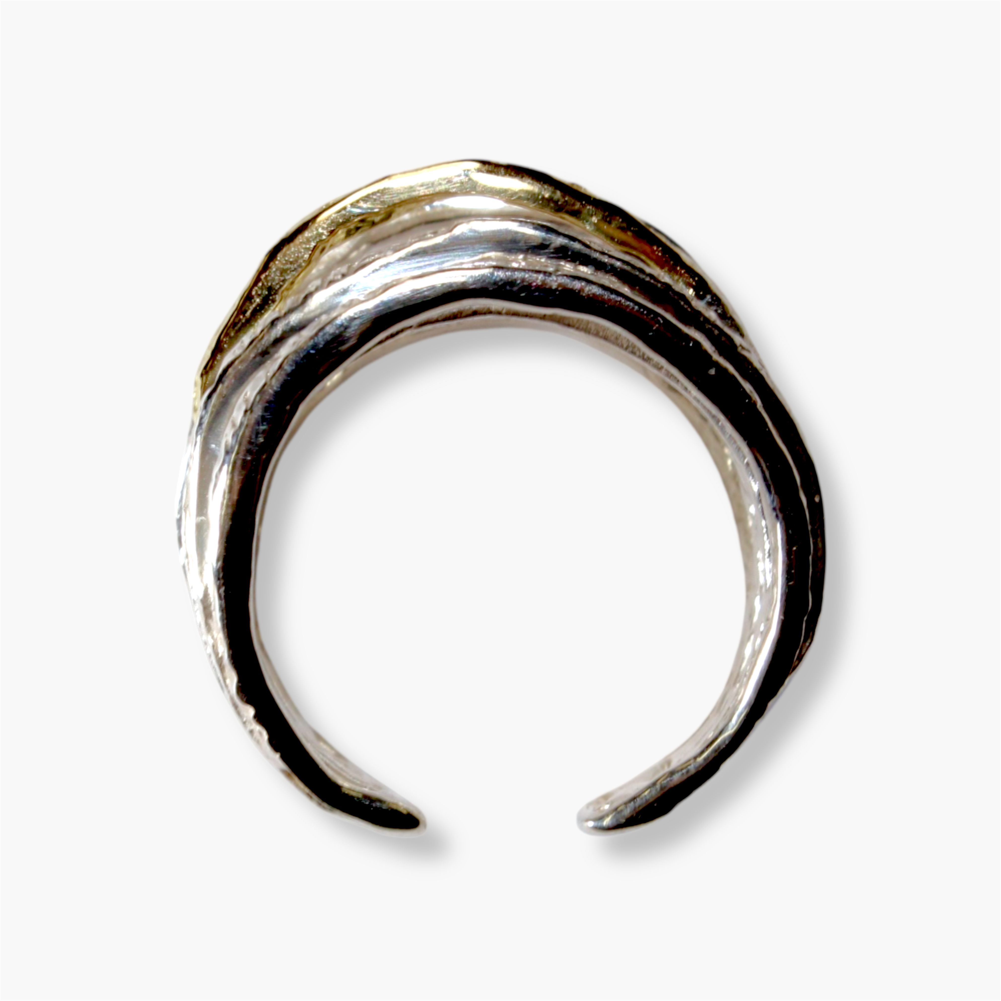 helix ring/silver