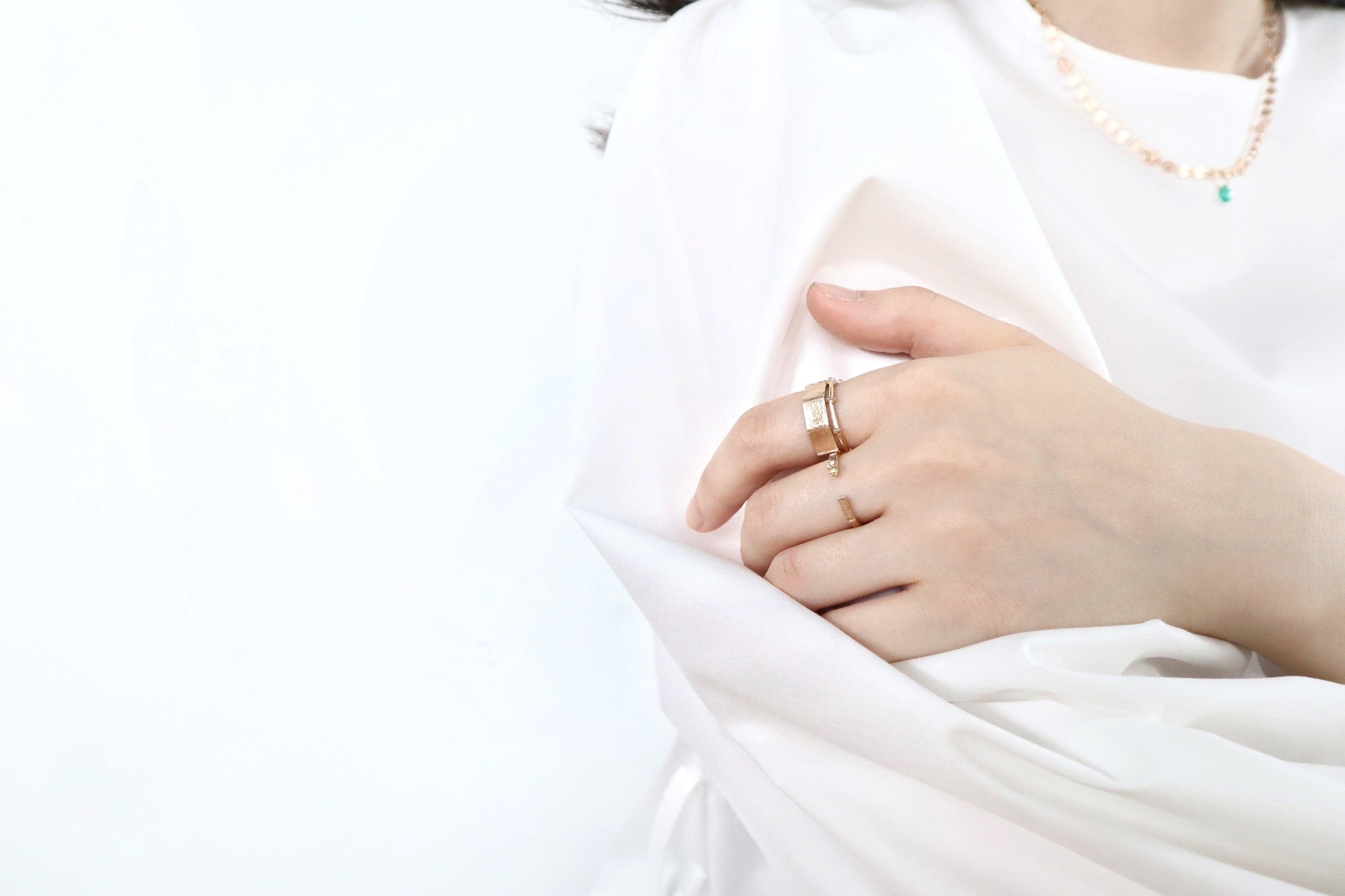 Infinity ring S/K10 pink gold