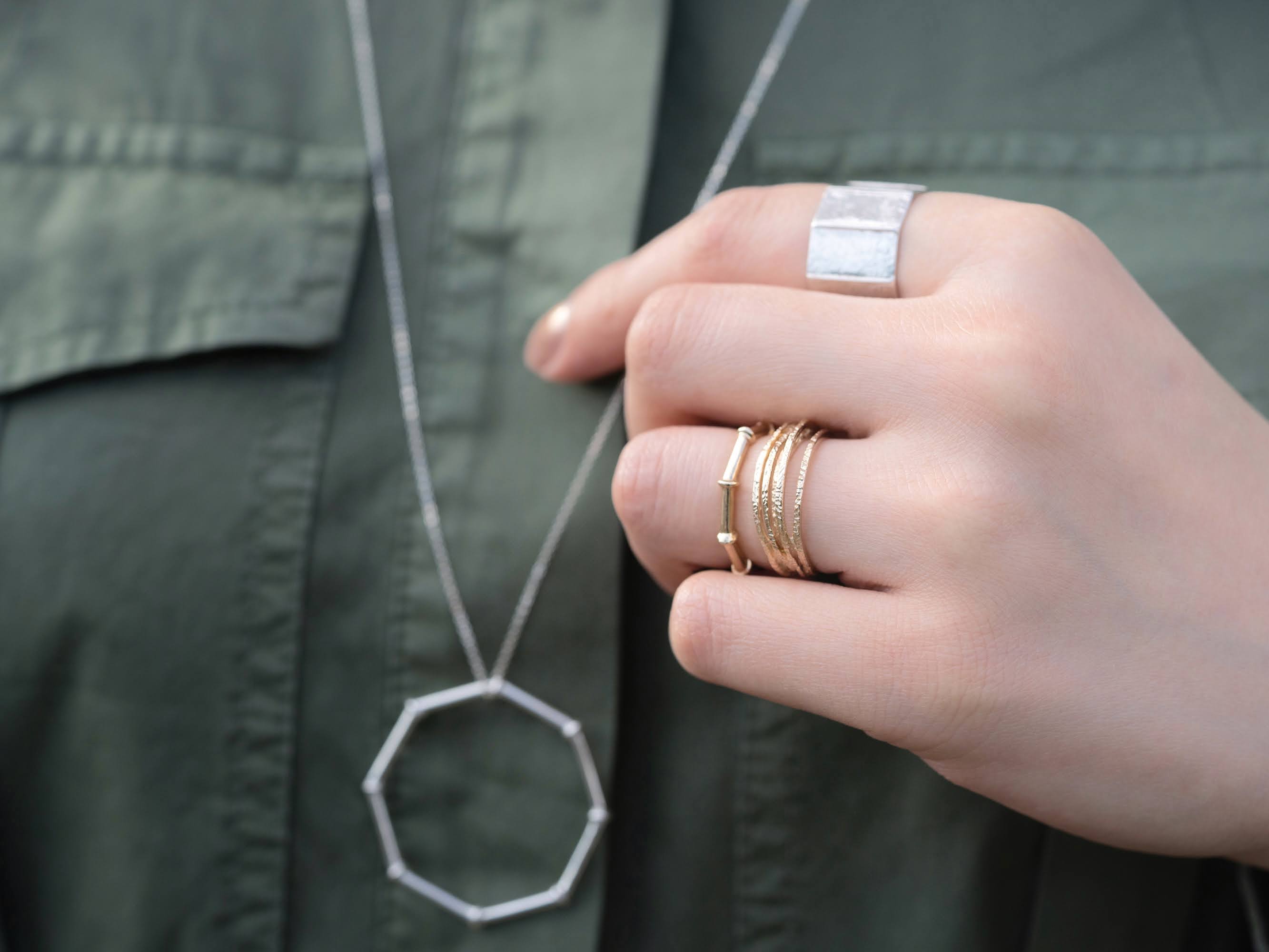 ヘリックス Sリング／K10ピンクゴールド