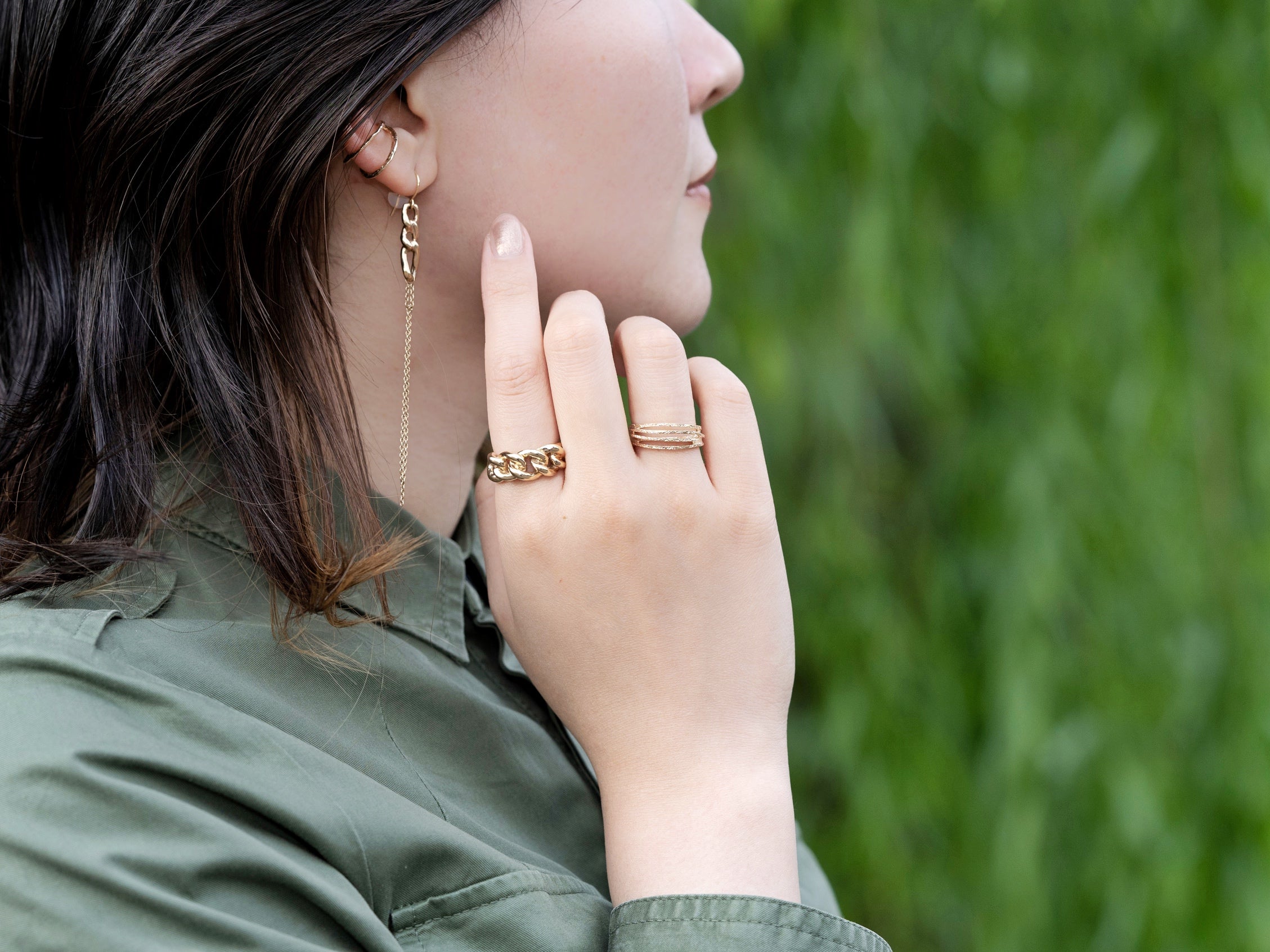 ヘリックス Sリング／K10ピンクゴールド