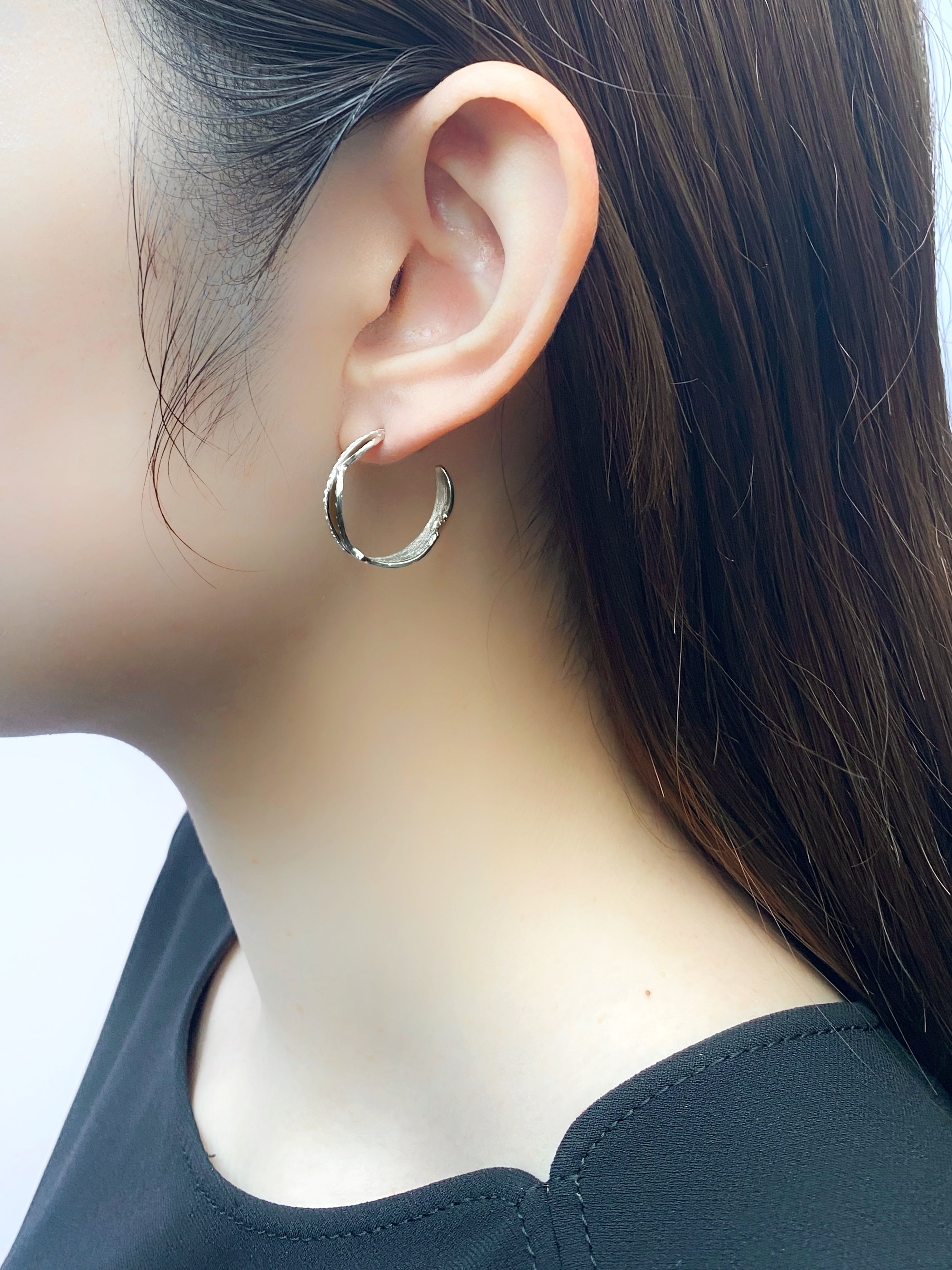 ソラリス ピアス L／シルバー