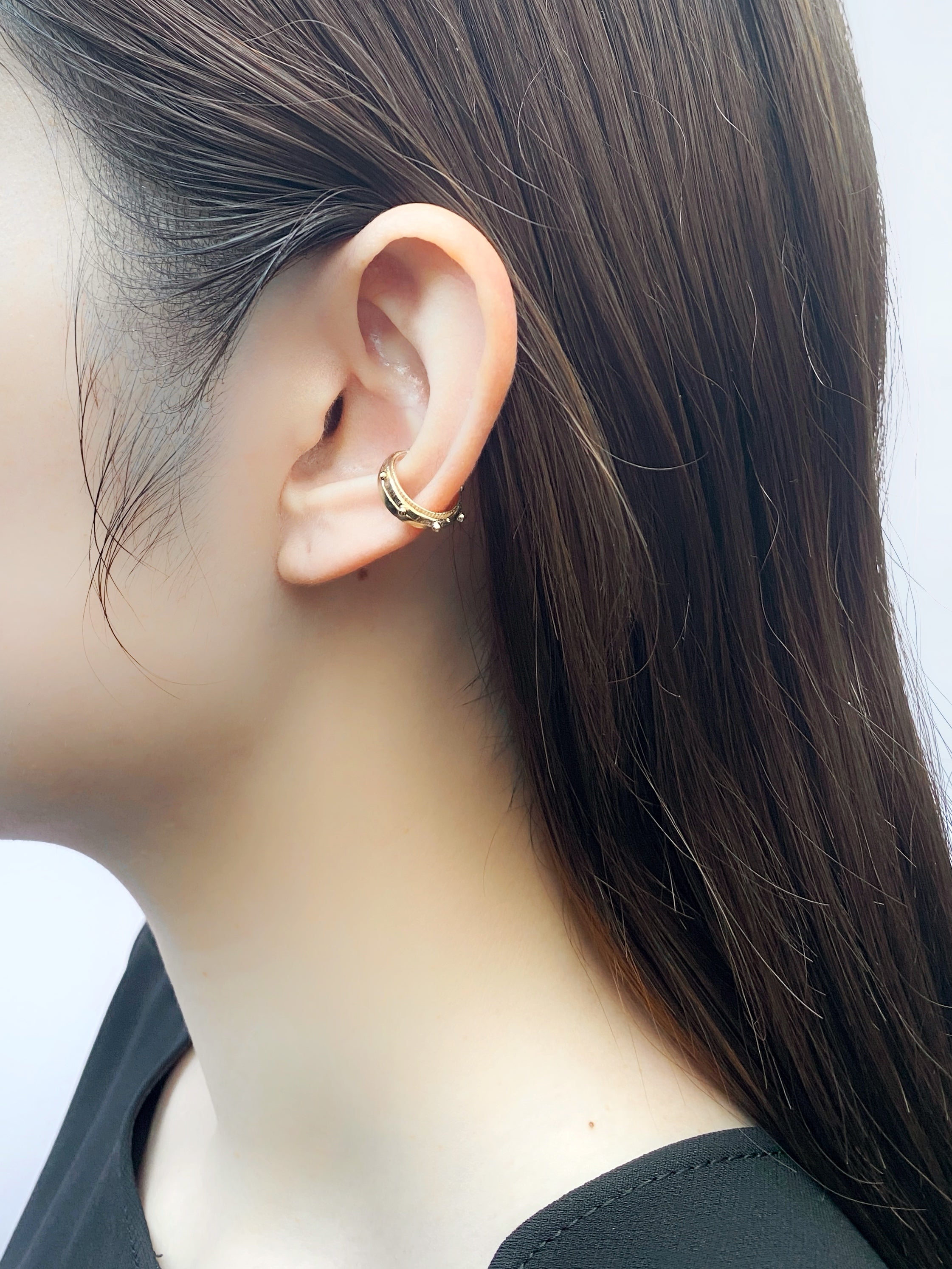 ドット イヤーカフ／K10ピンクゴールド