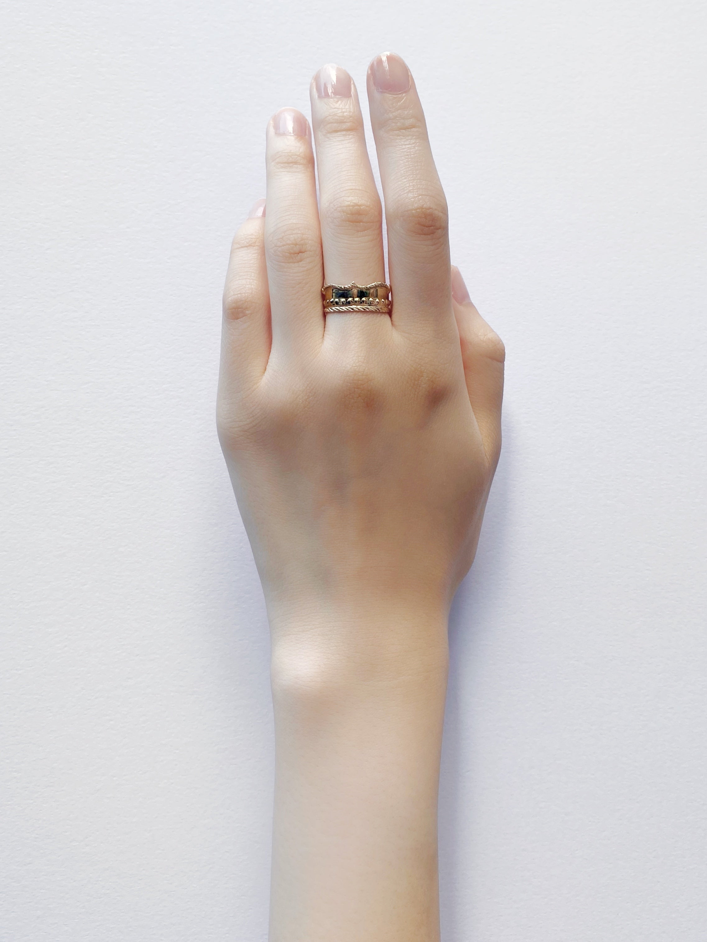 ソラリス リング M／K10ピンクゴールド