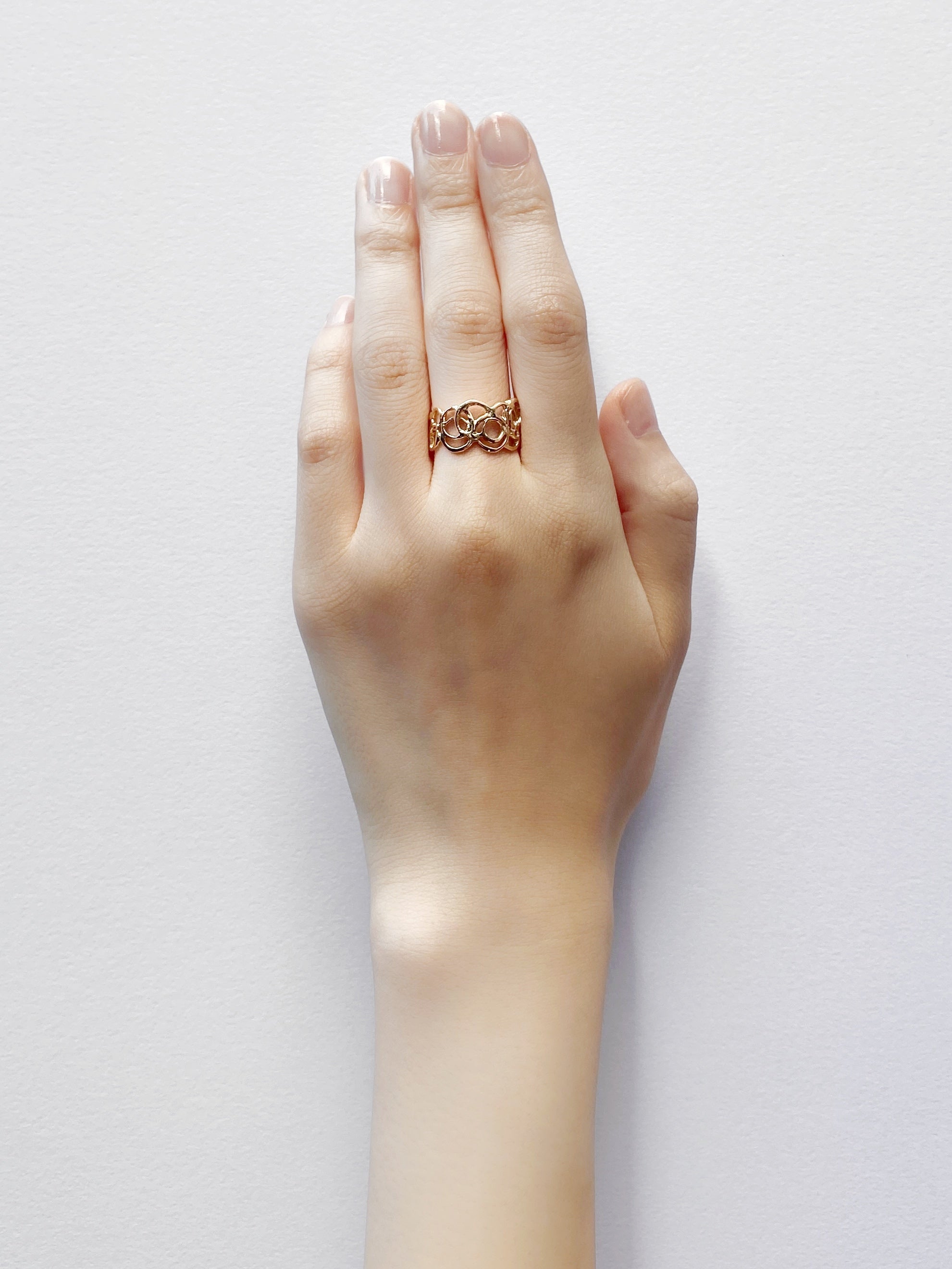 スパングルリング S／K10ピンクゴールド