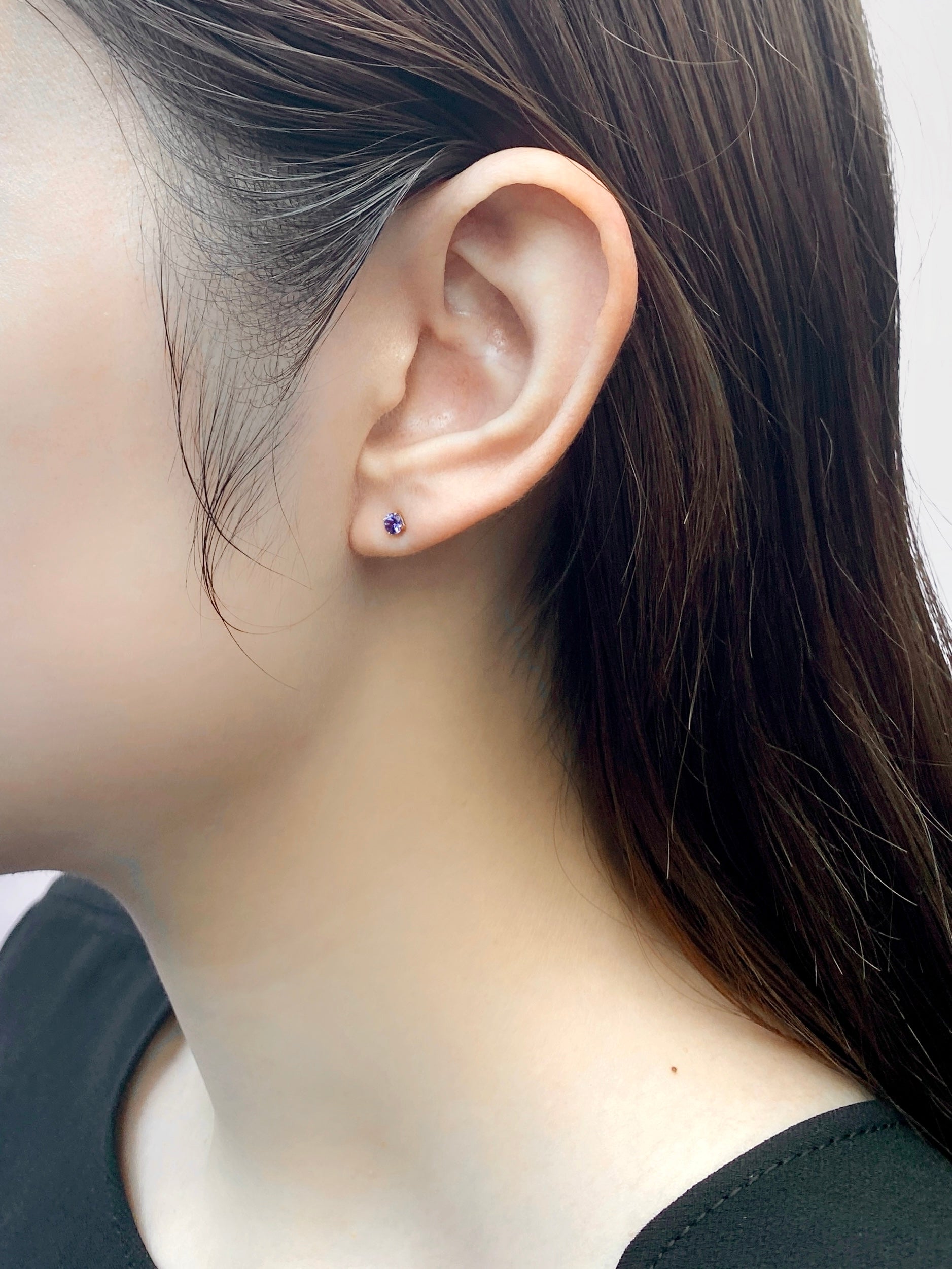 スペクトラム ピアス／K10イエローゴールド タンザナイト