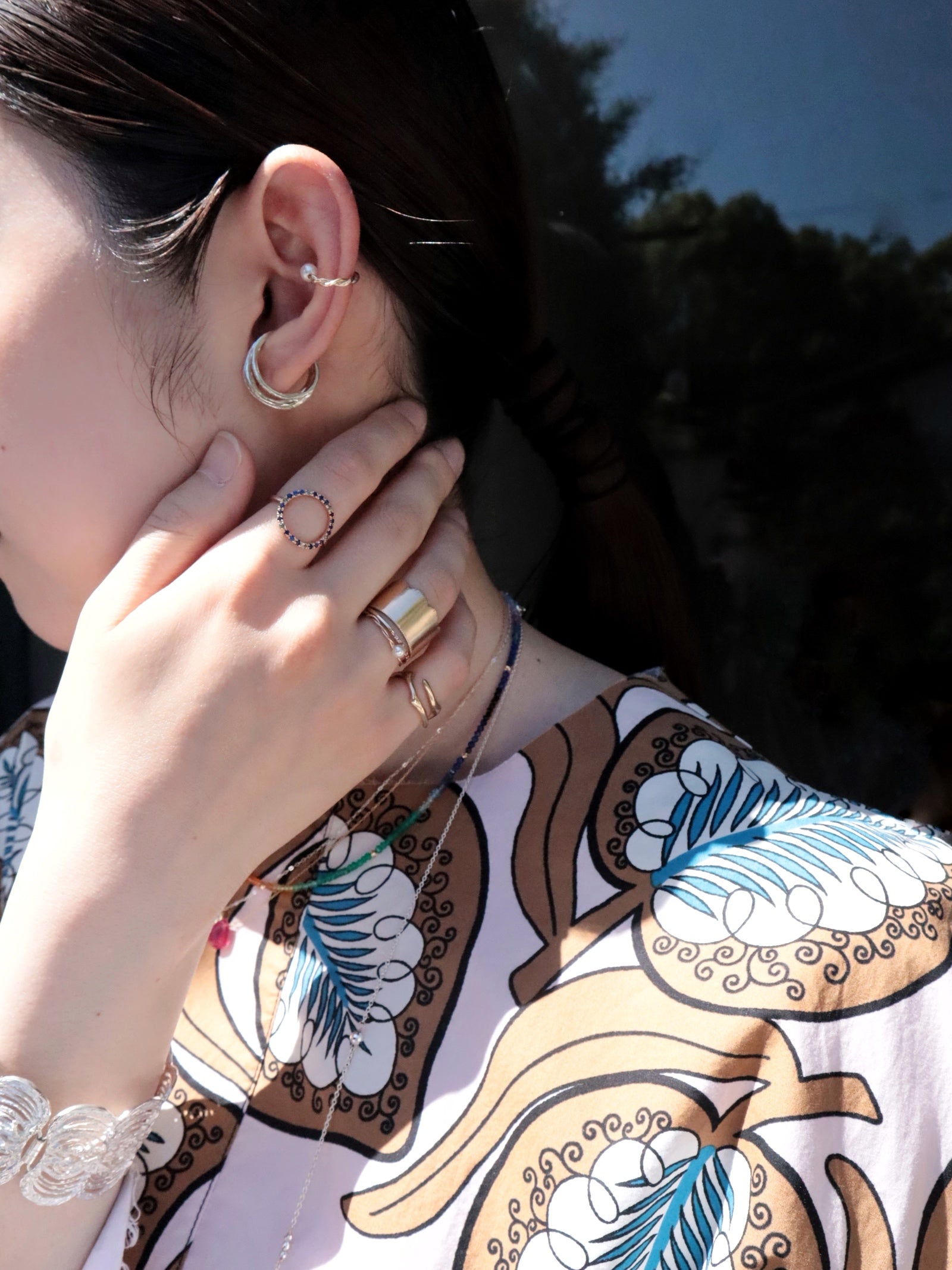 Rose ring S/K10 pink gold