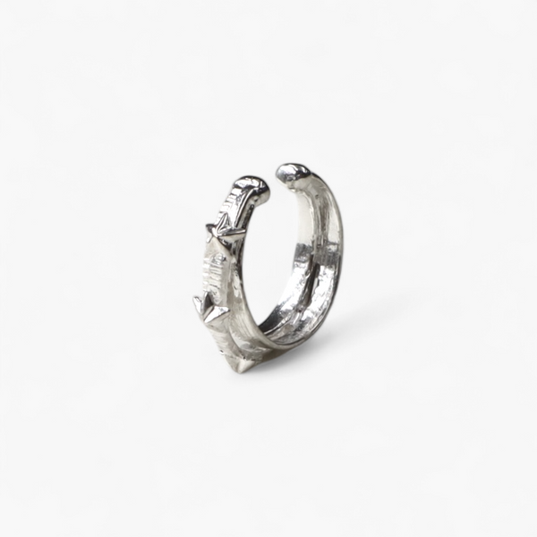 KAORU カオル　 フュージョンリング S シルバー　イヤカフ KAORU(カオル)｜EAR CUFF HELIX 3連シルバーイヤーカフ/シルバー