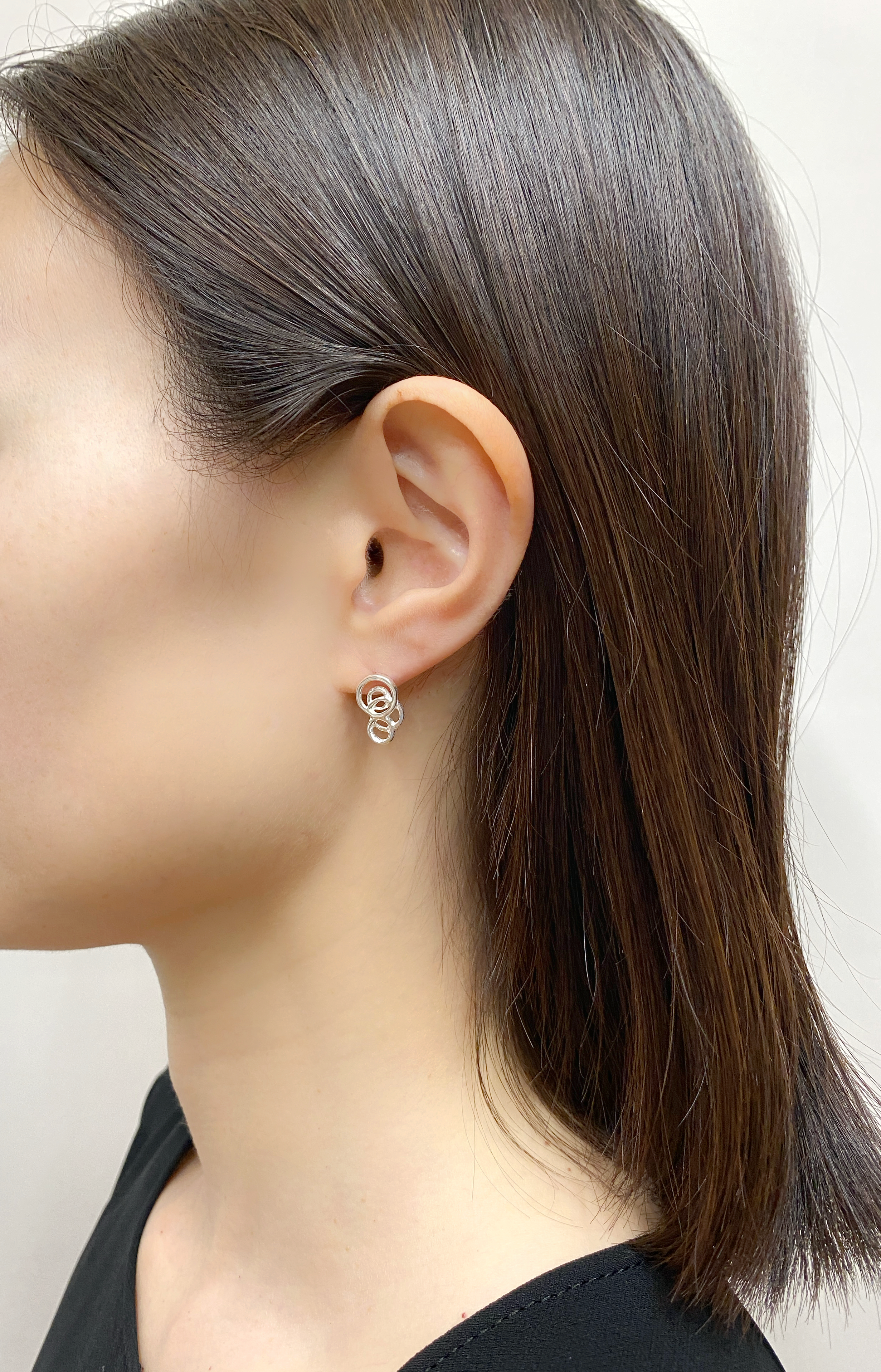 スパングル ピアス S／シルバー