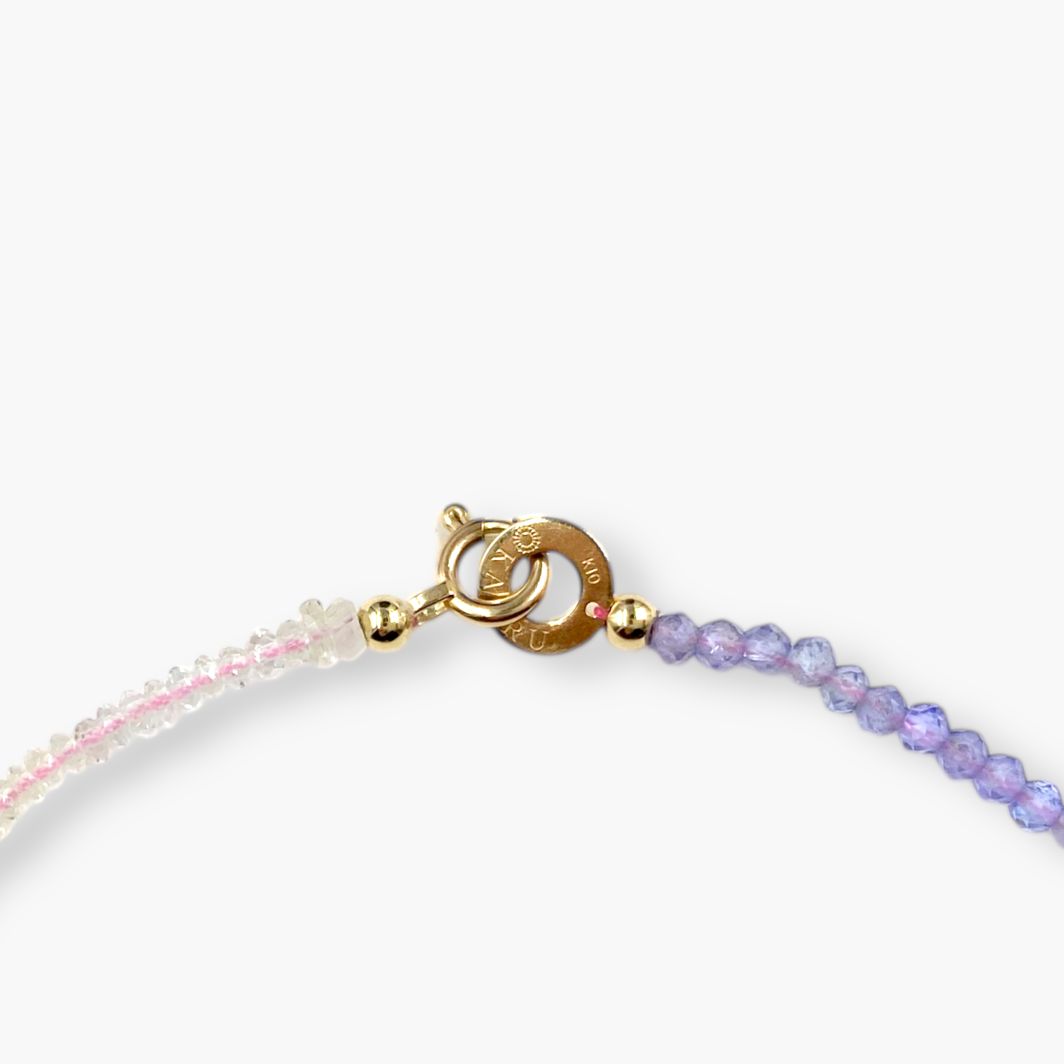 グリッター ネックレス S マルチカラー/K10ピンクゴールド