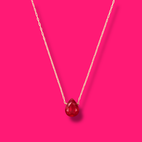 KAORU(カオル)公式｜カラーストーン ネックレス ペアシェイプルビー