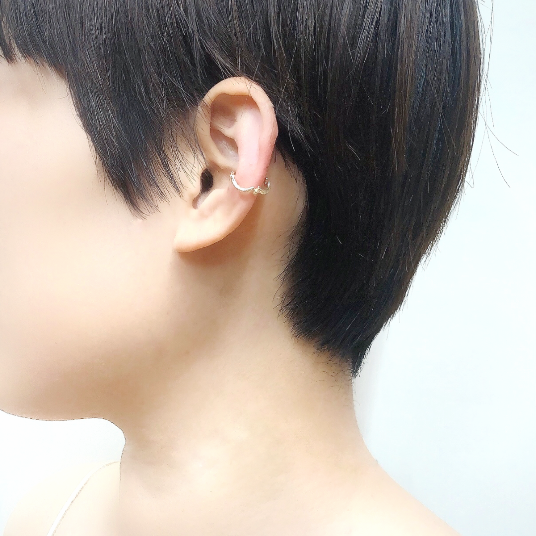 MY BASE ear cuff /K10 pink gold