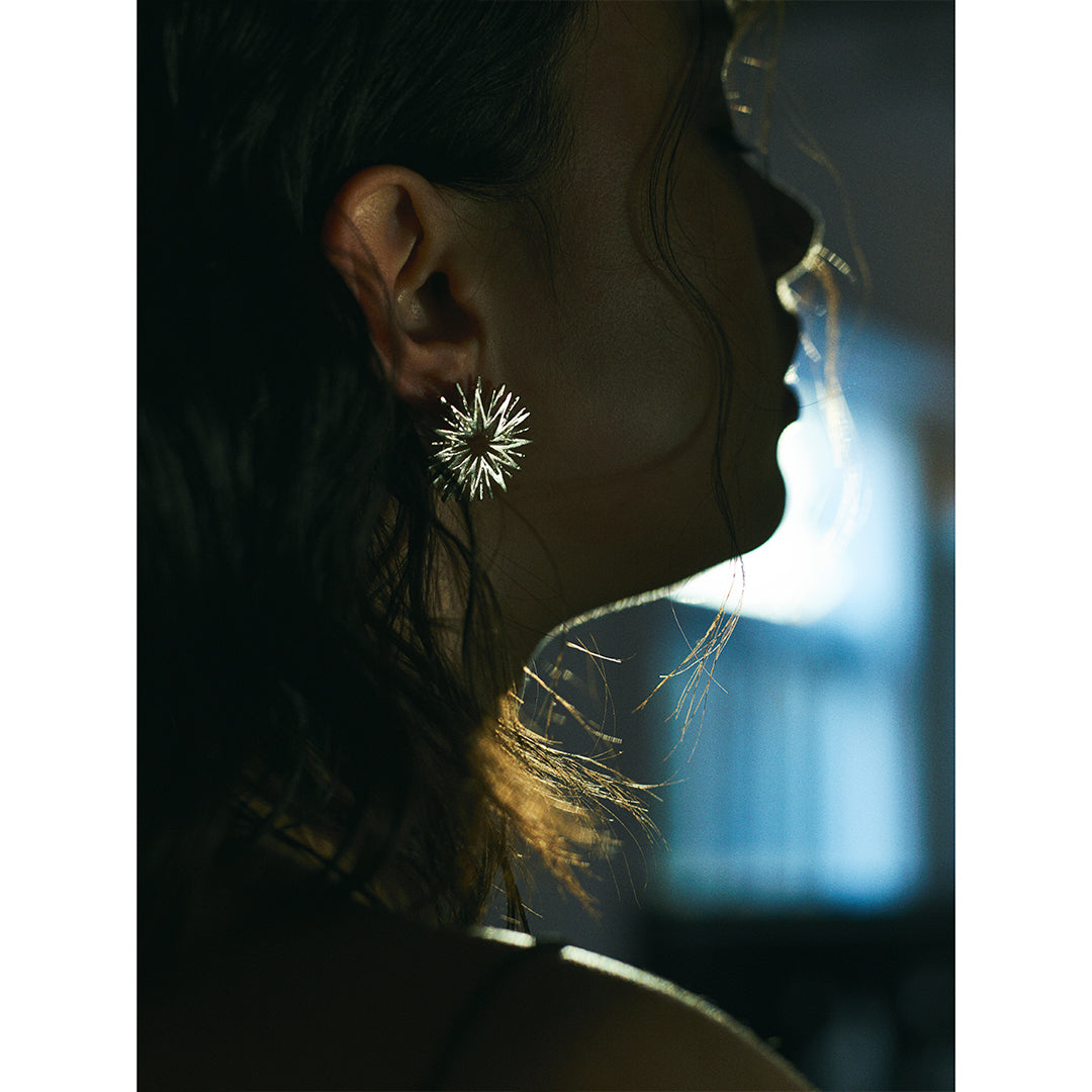Kaleido earrings L / silver