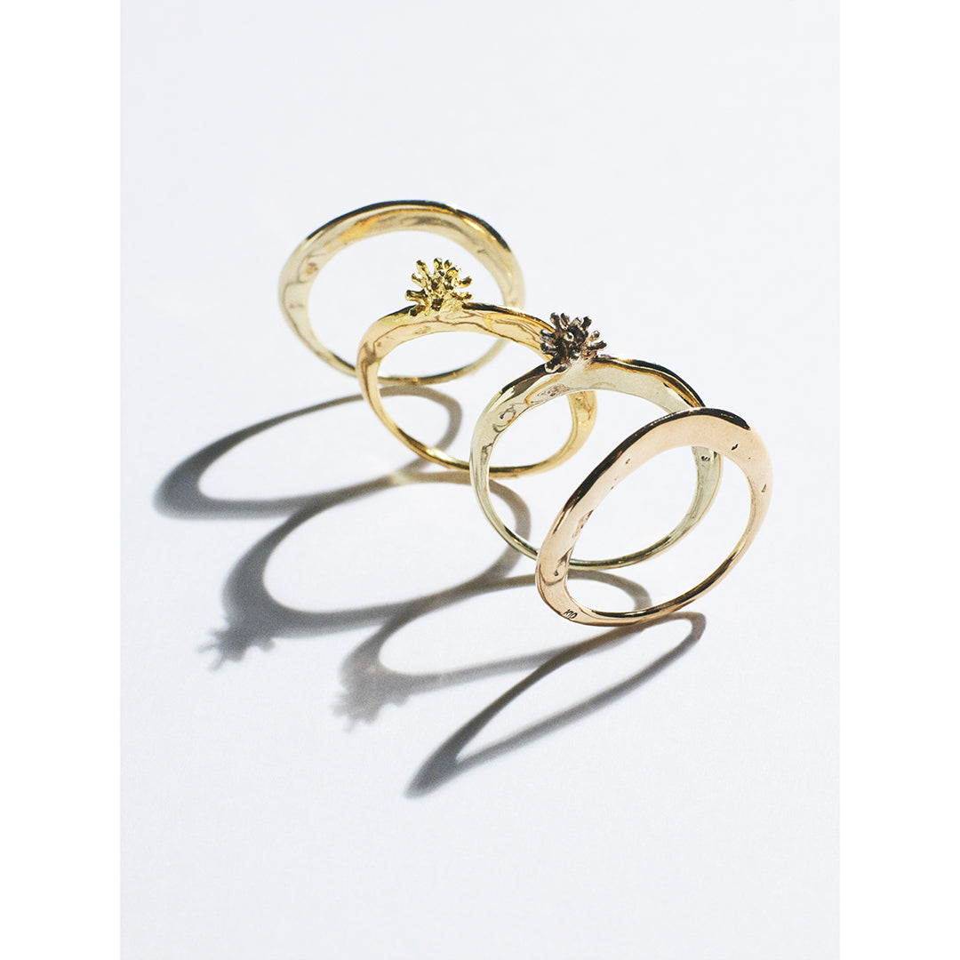 Stardust ring/K18 yellow gold