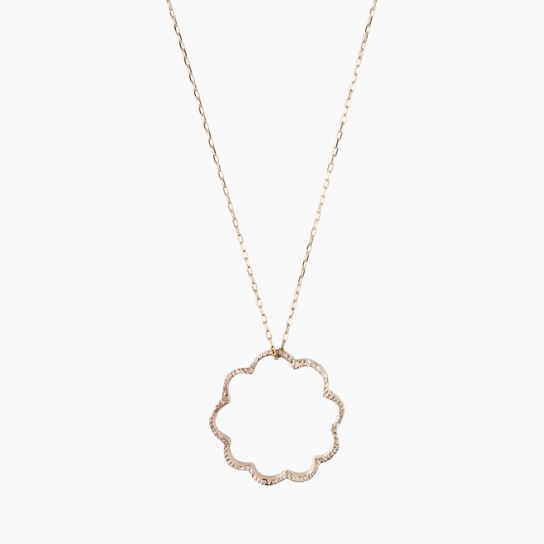 Mimosa necklace M/K10 pink gold