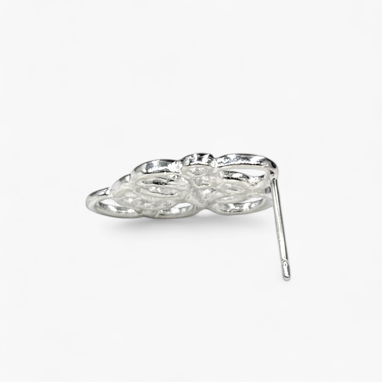 スパングル ピアス L／シルバー