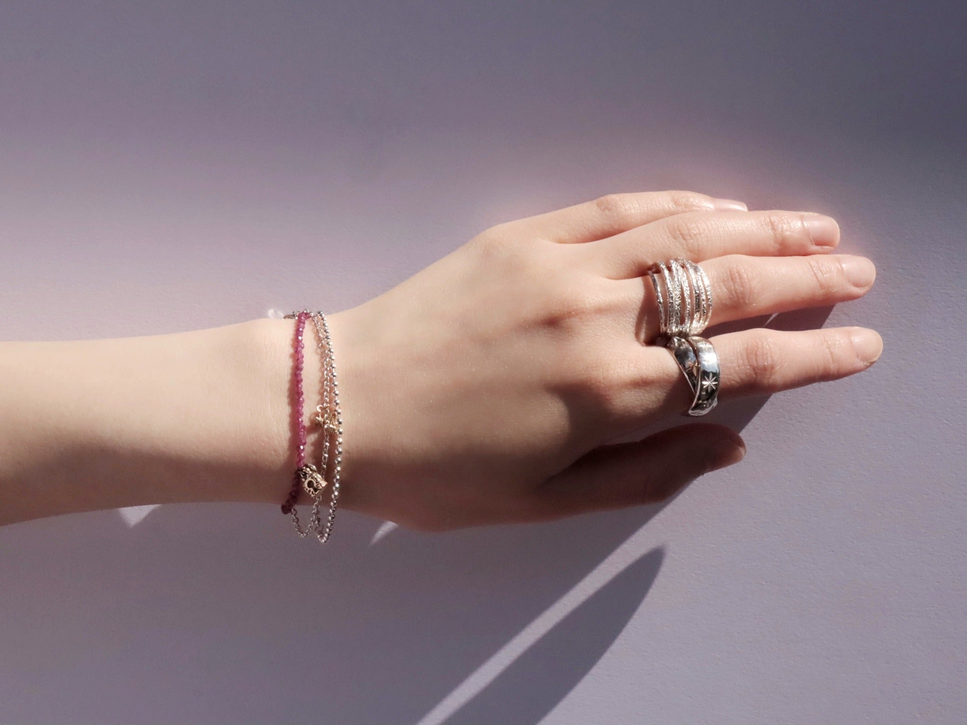 チェーンブレスレット／シルバー