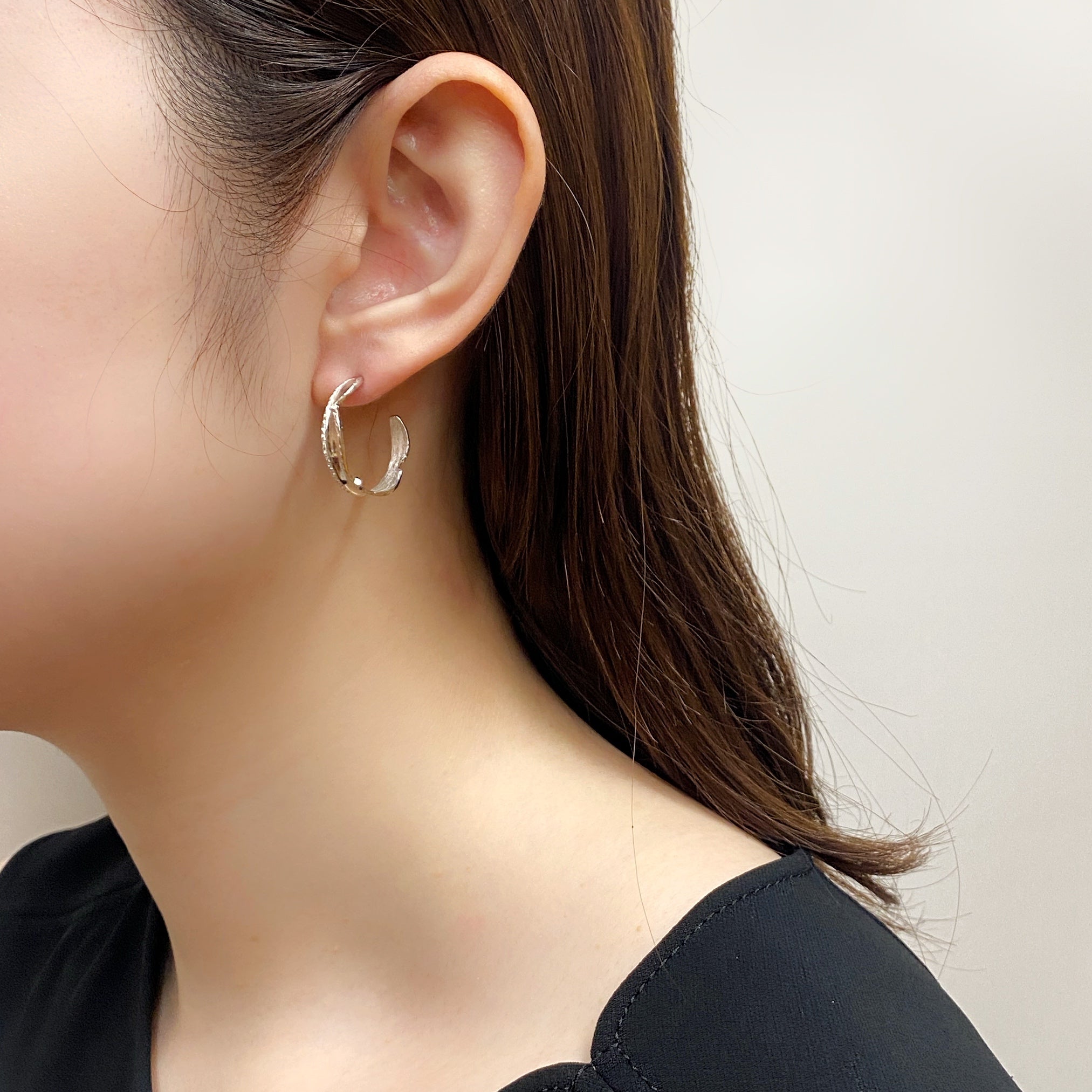 ソラリス ピアス L／シルバー