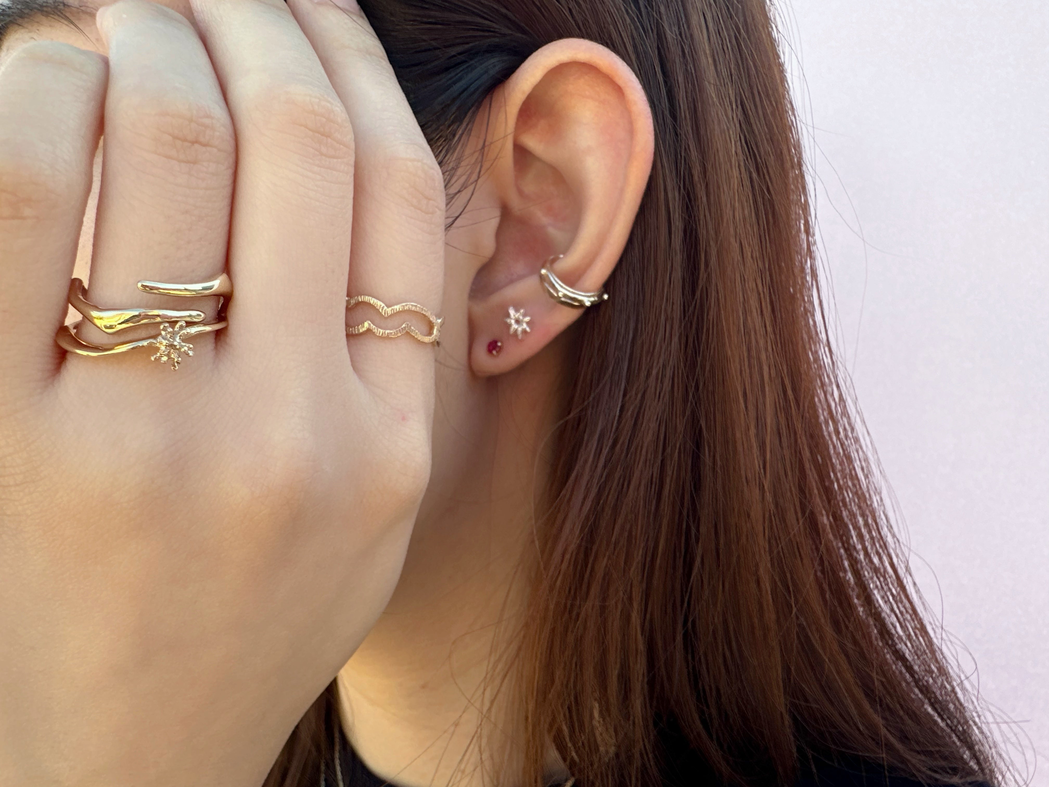 スペクトラム ピアス／シルバー