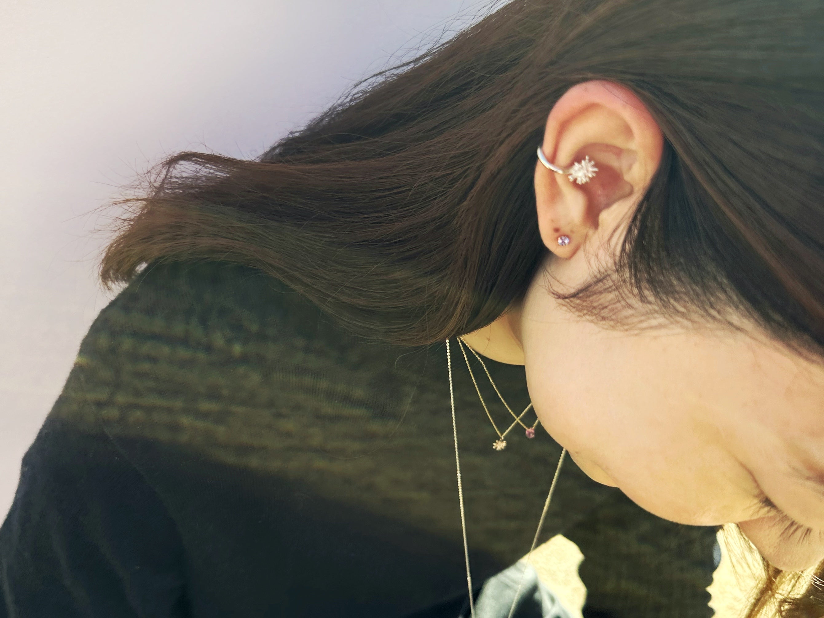 スペクトラム ピアス／K10イエローゴールド タンザナイト