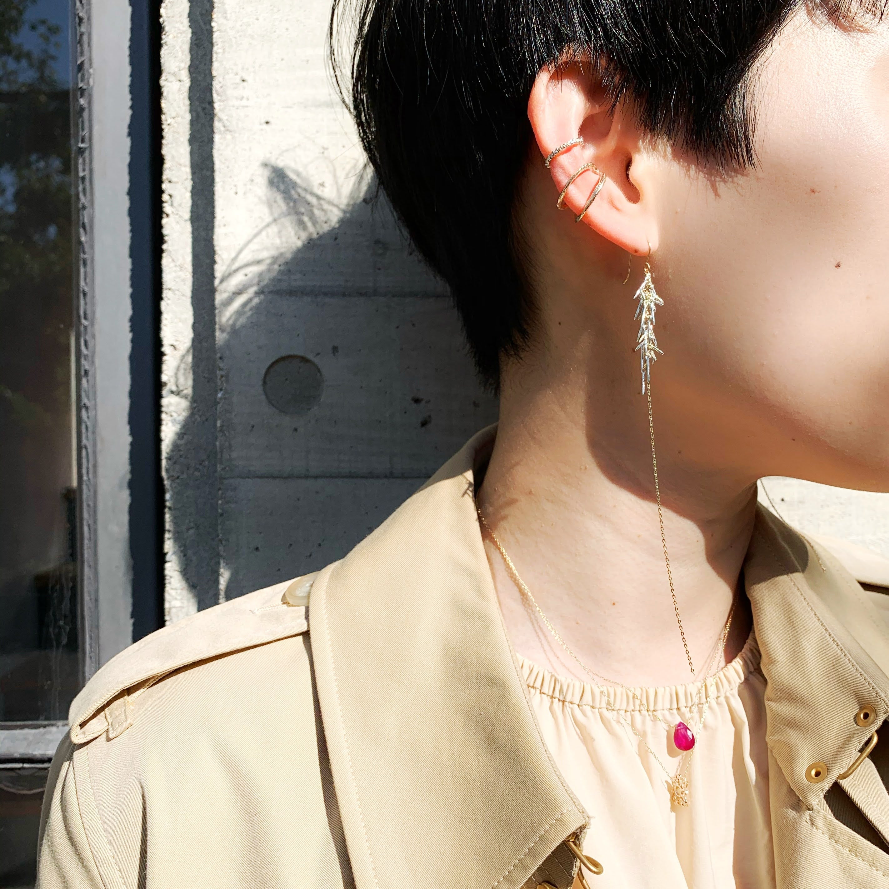 [Made to order] Fifi earrings/silver