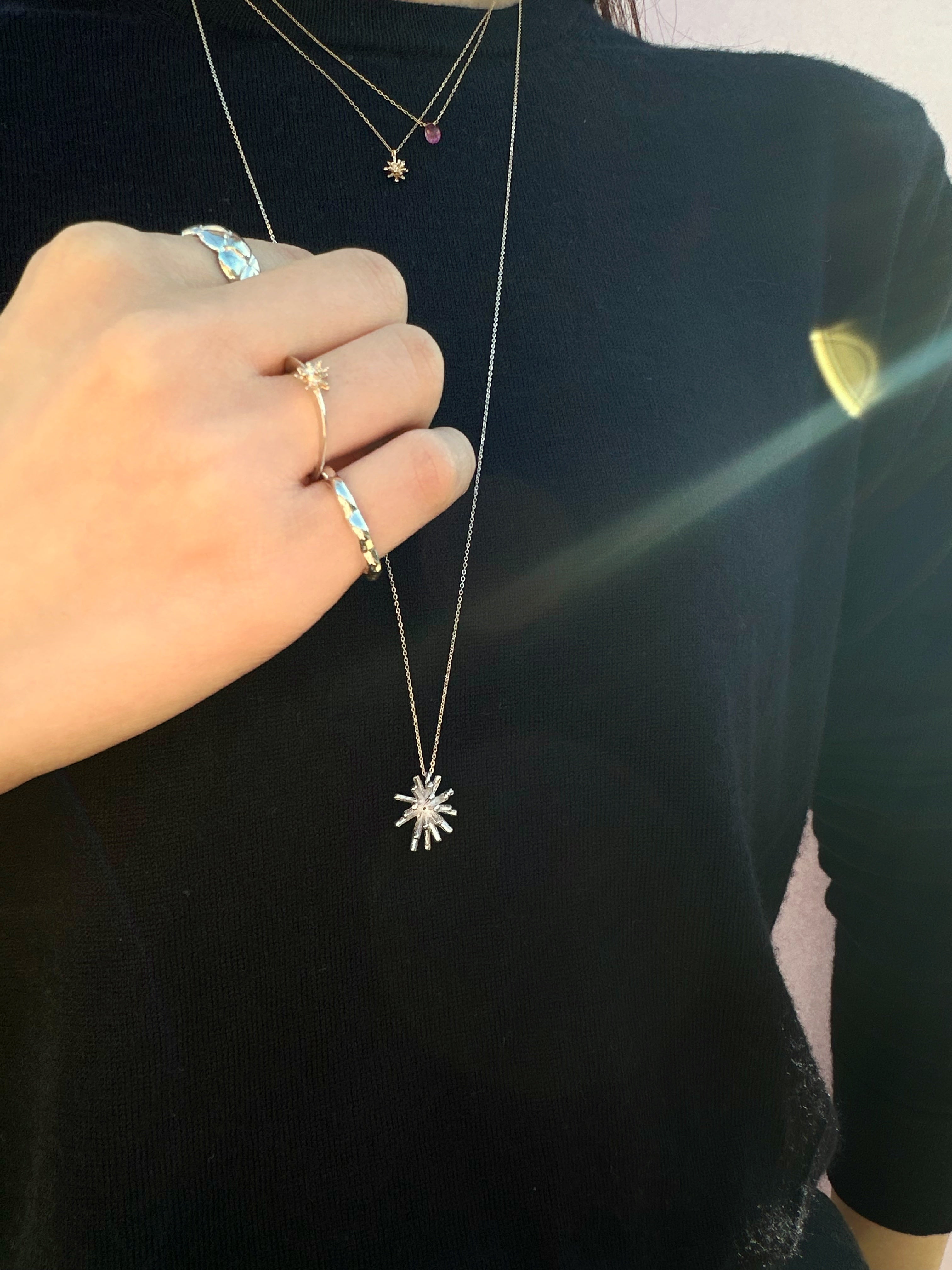 スターダスト ネックレスL ／シルバー