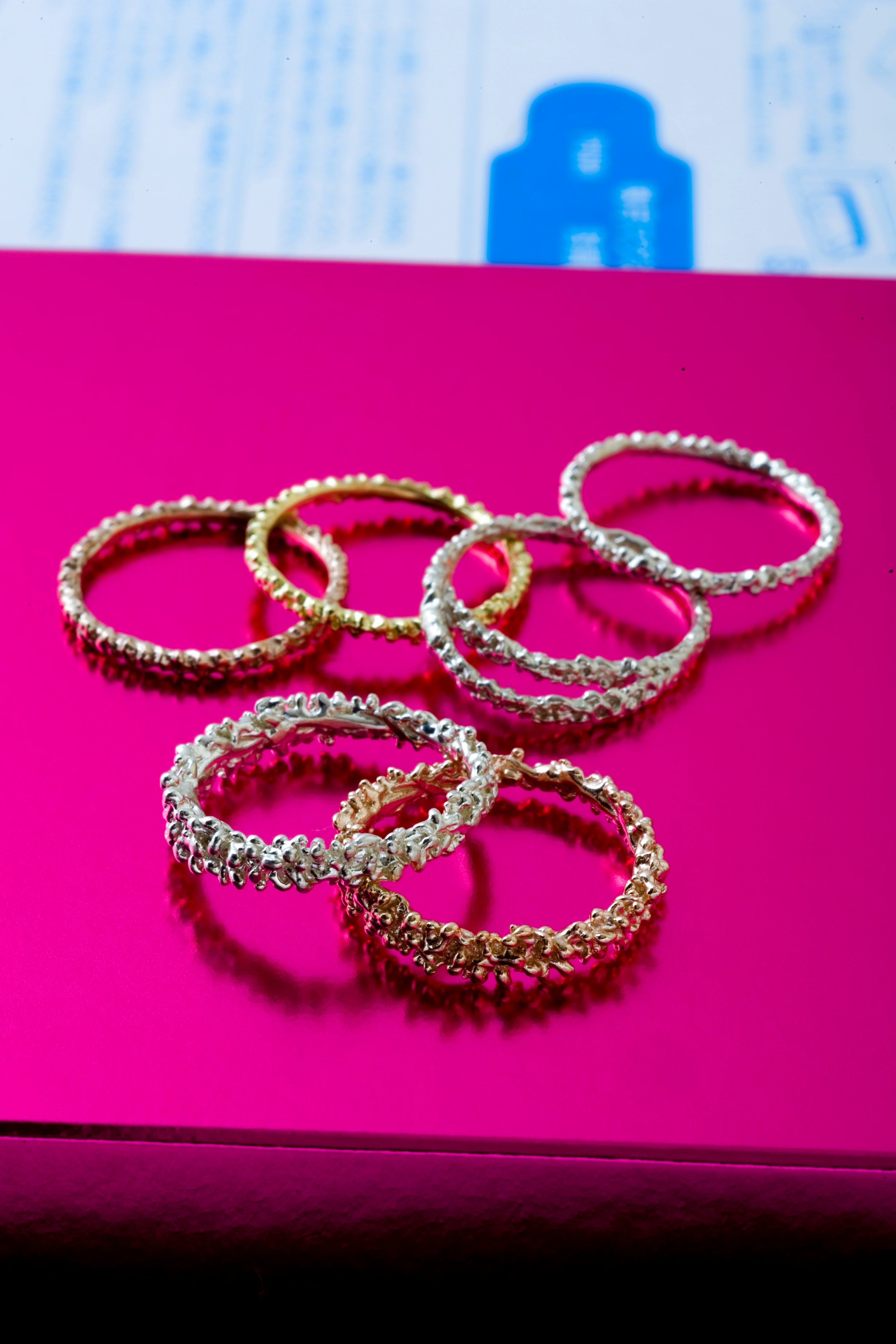 Sparkle ring S/K10 pink gold
