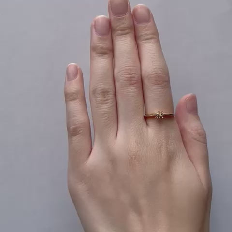 Stardust ring/K10 pink gold